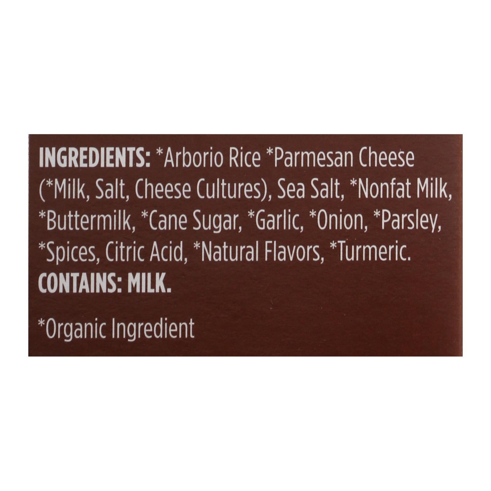 Lundberg Family Farms Risotto Alfredo - Parmesan Cheese - Case Of 6 - 5.5 Oz.