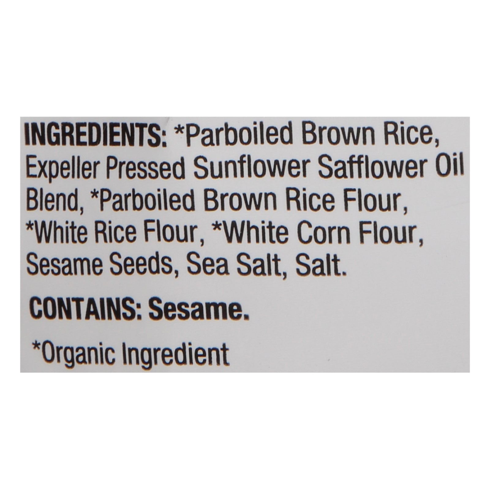 Lundberg Family Farms - Rice Chips Og3 Sea Salt - CS of 6-5.5 OZ