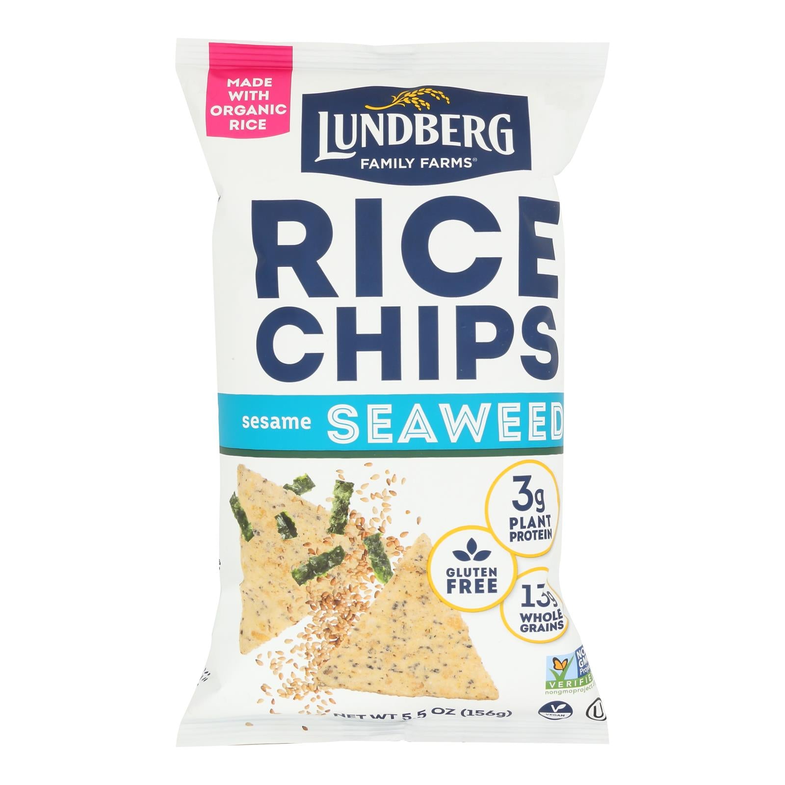 Lundberg Family Farms - Rice Chips Og3 Ses Seed - CS of 6-5.5 OZ