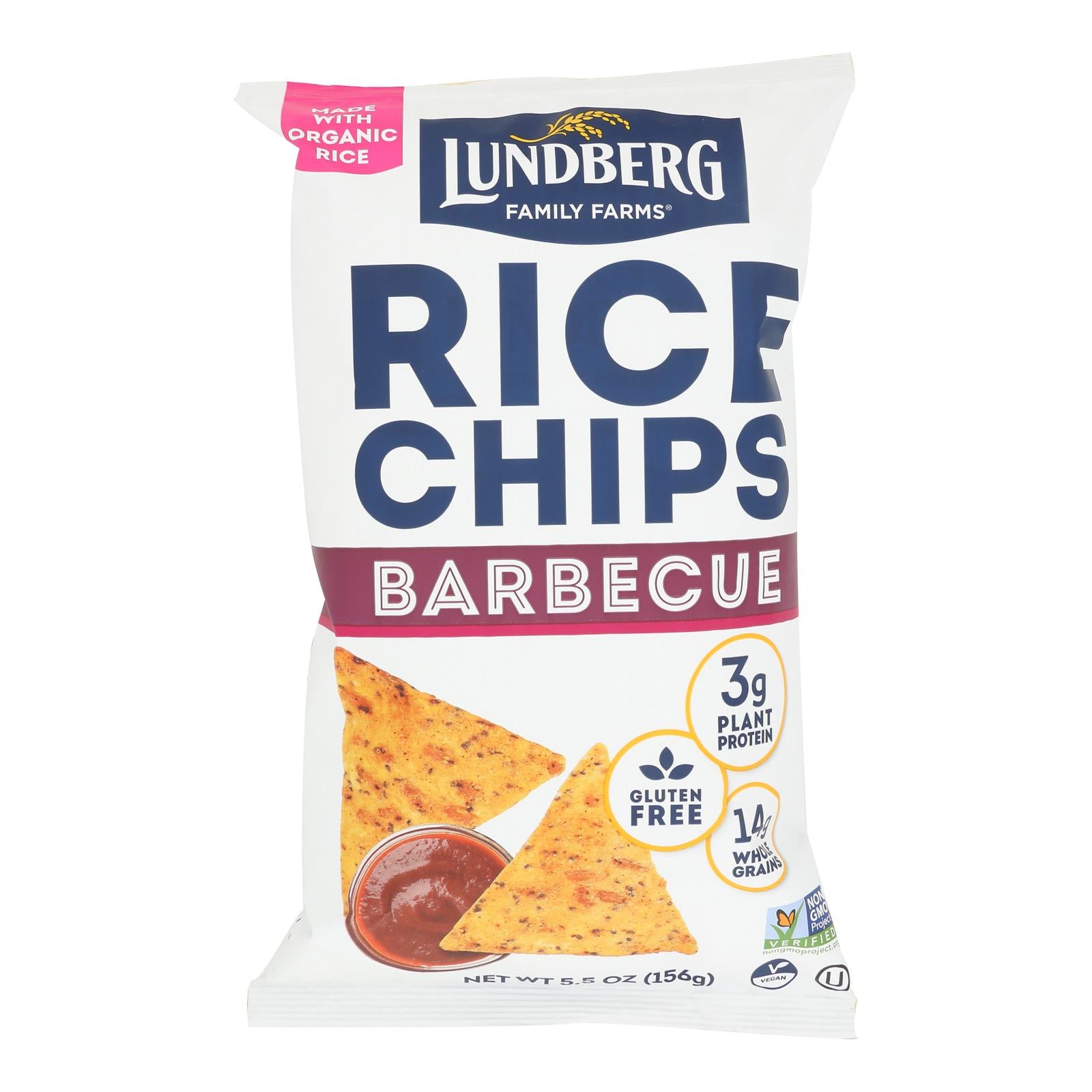 Lundberg Family Farms - Rice Chips Og3 Barbecue - CS of 6-5.5 OZ