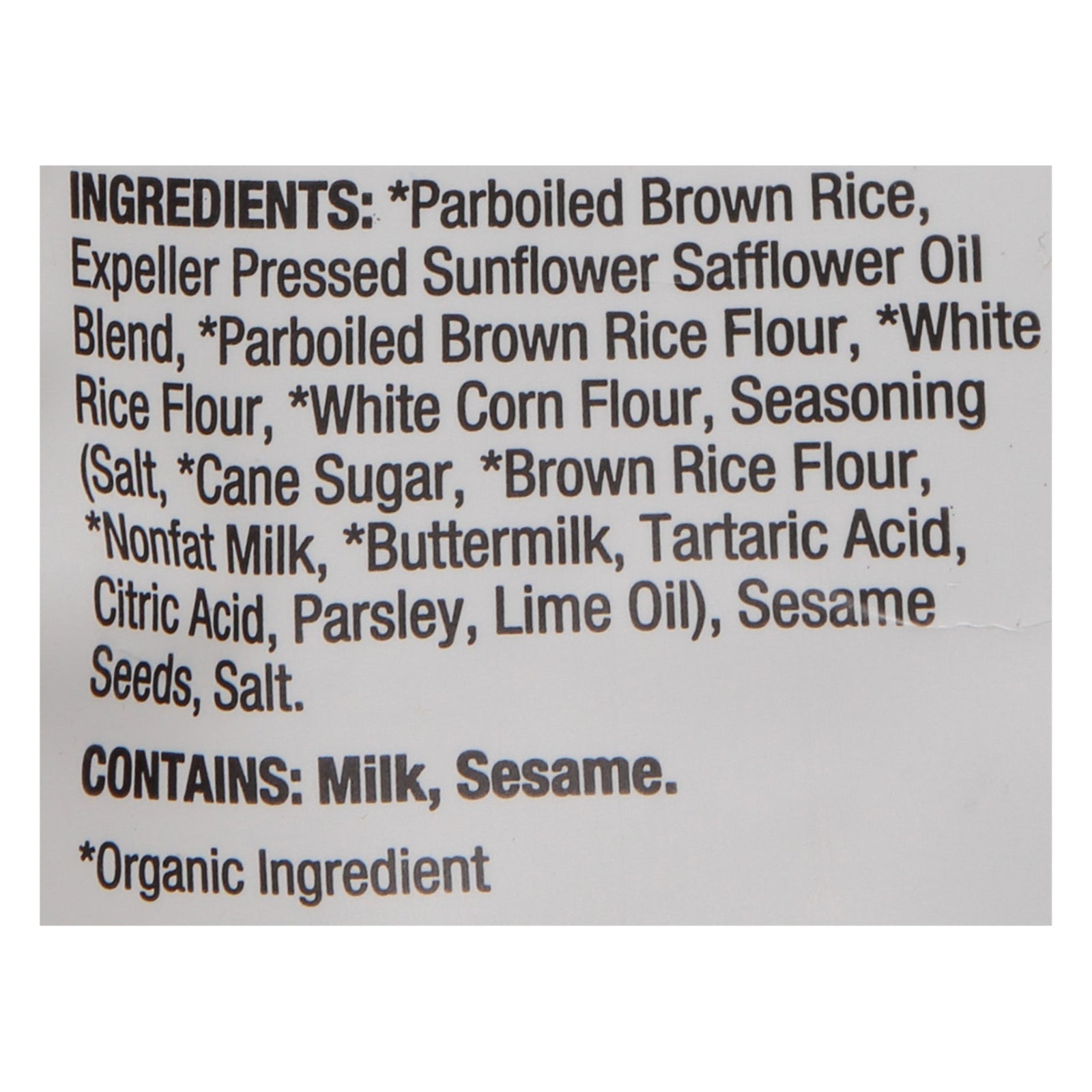 Lundberg Family Farms - Rice Chips Og3 Fiesta Lim - CS of 6-5.5 OZ
