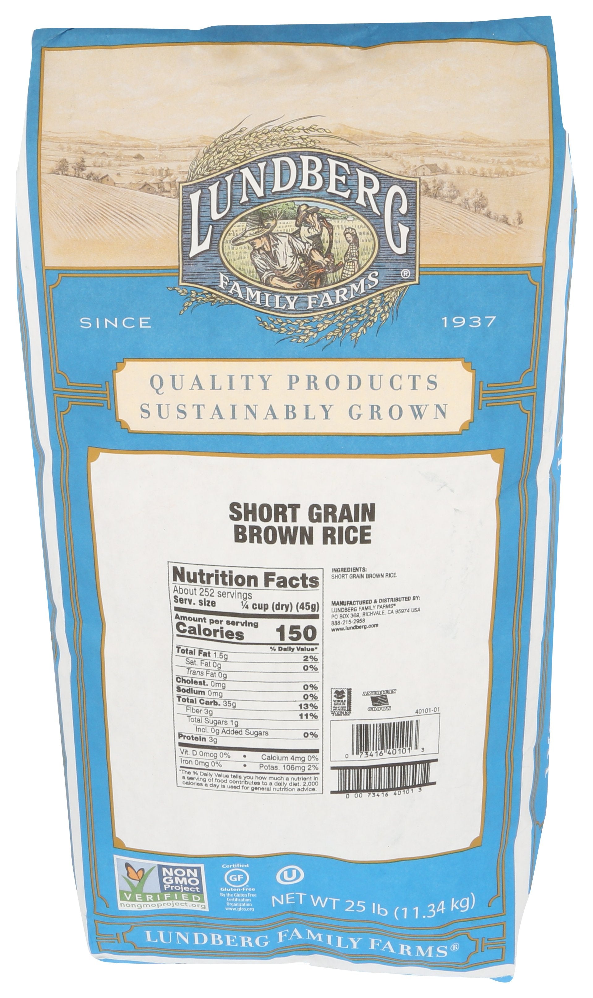 LUNDBERG RICE BRWN SHORT PREM GF
