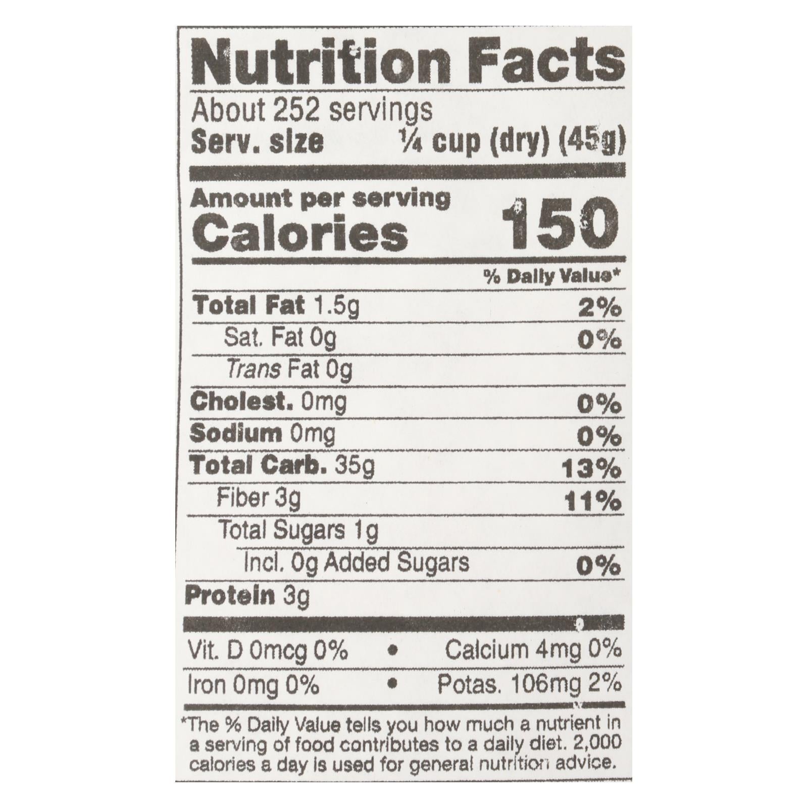 Lundberg Family Farms Short Grain Brown Rice - Single Bulk Item - 25lb