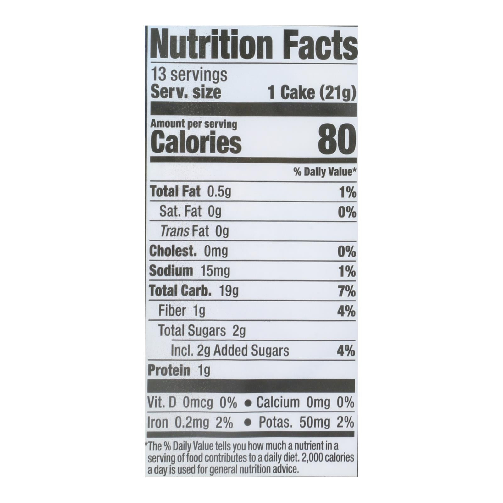 Lundberg Family Farms - Rice Cake Honey Nut - Case Of 6-9.6 Oz