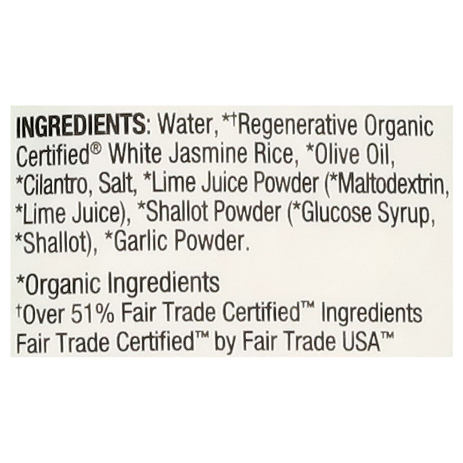 Lundberg Family Farms - Rice Og2 Cilantro Lime - CS of 6-8 OZ