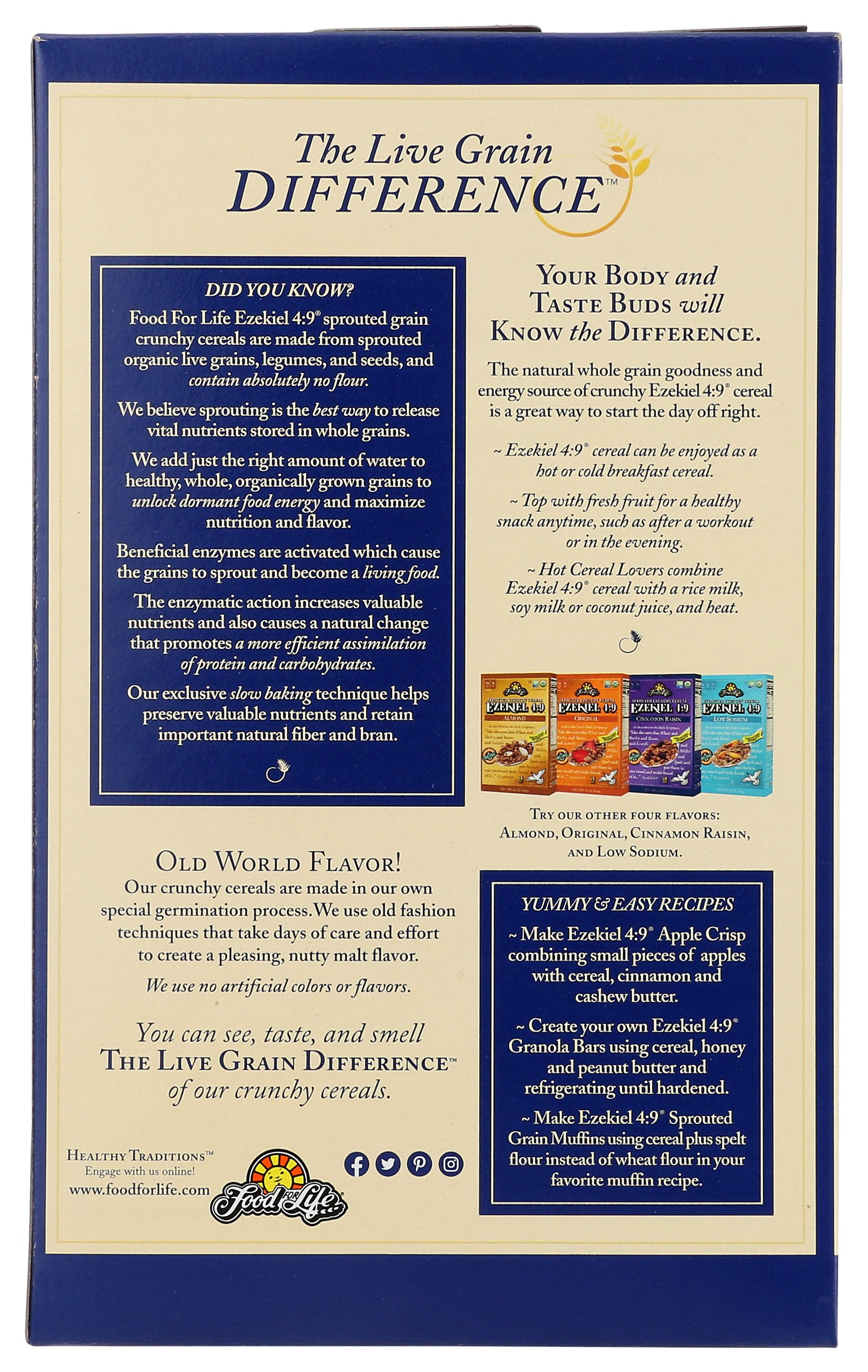 FOOD FOR LIFE CEREAL EZKL GOLDEN FLAX ORG - Case of 3