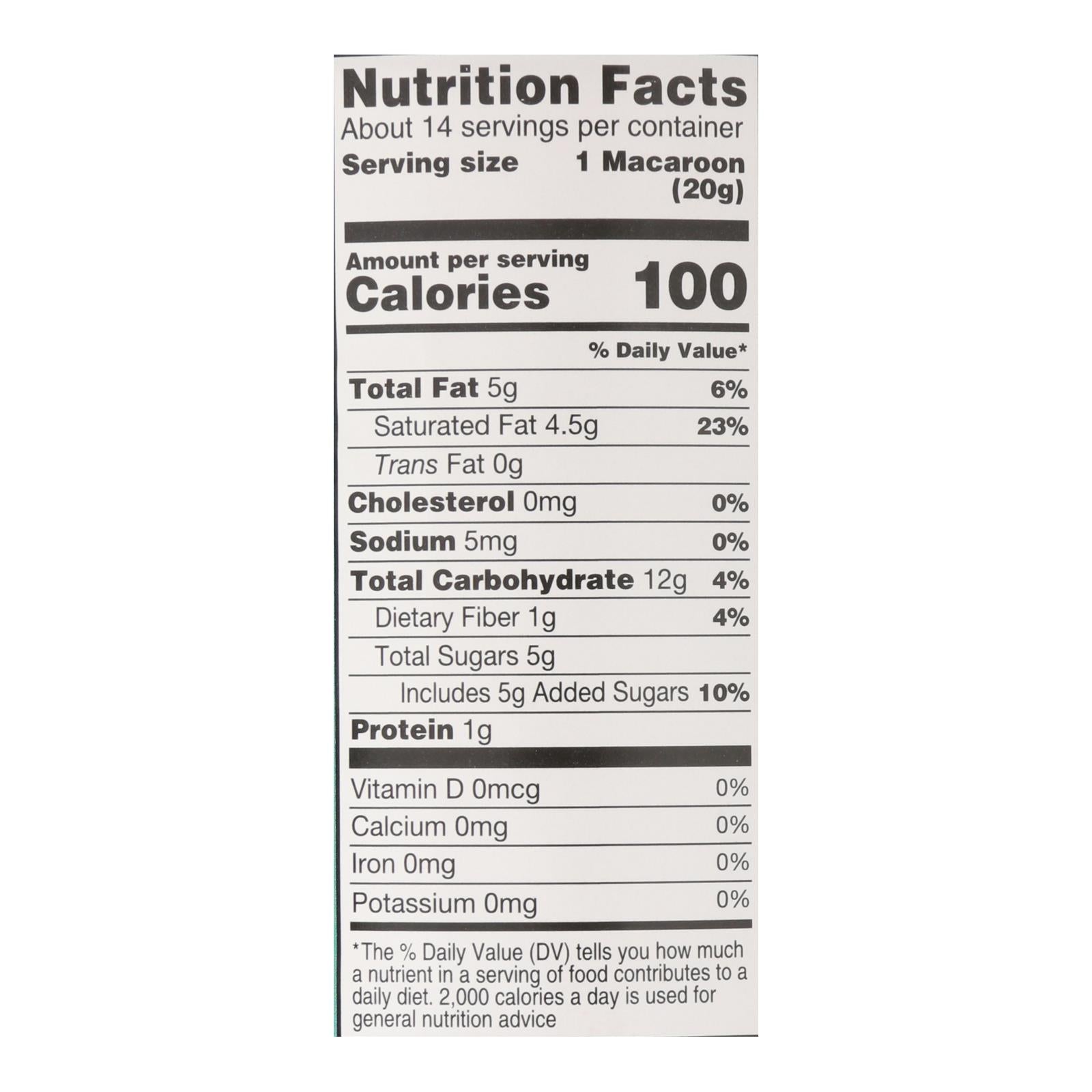 Absolutely Gluten Free Macaroons - Coconut - Classic - Case Of 6 - 10 Oz