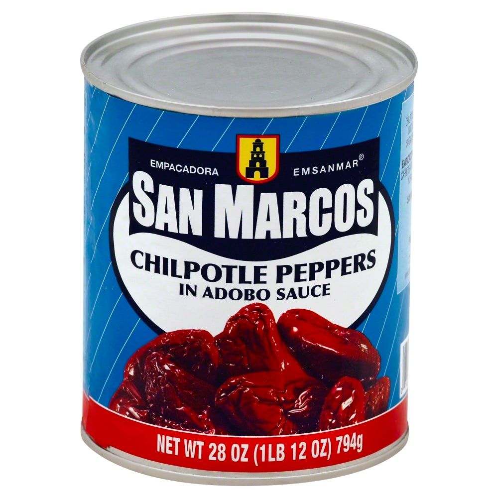 San Marcos Chilpotle Peppers in Adobo Sauce - Case of 12 - 28 oz