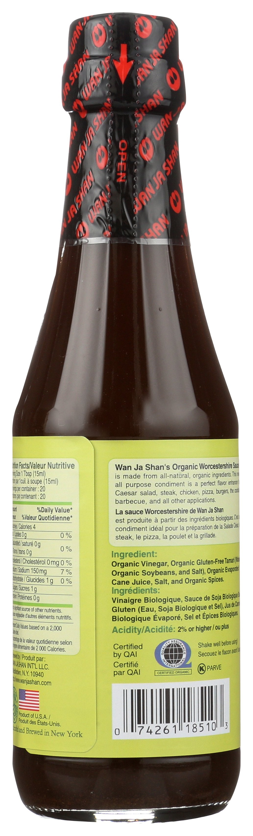 WANJASHAN SAUCE WORCESTERSHIRE ORG - Case of 6