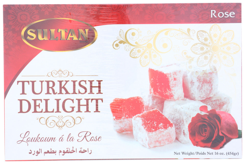 Sultan Candy Turkish Delight Rose - Pack of 6 - 16 OZ