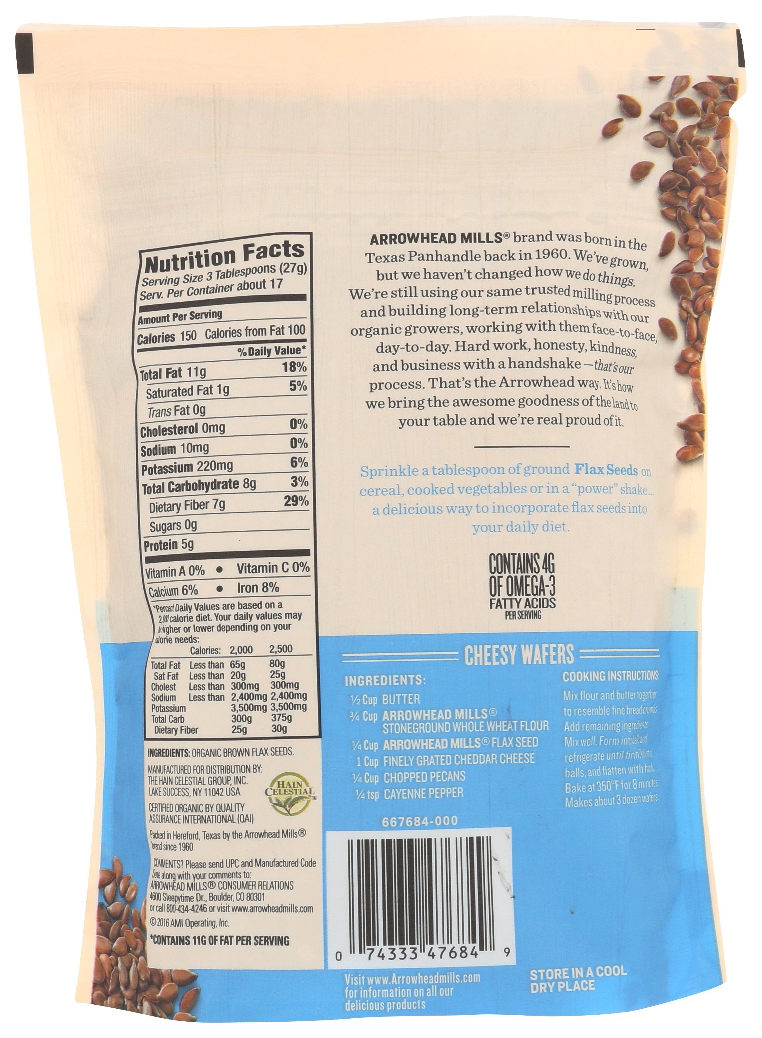 ARROWHEAD MILLS SEED FLAX ORG