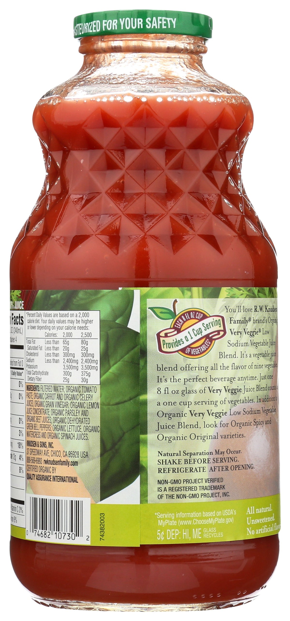 KNUDSEN JUICE VERY VEGGI LS - Case of 6