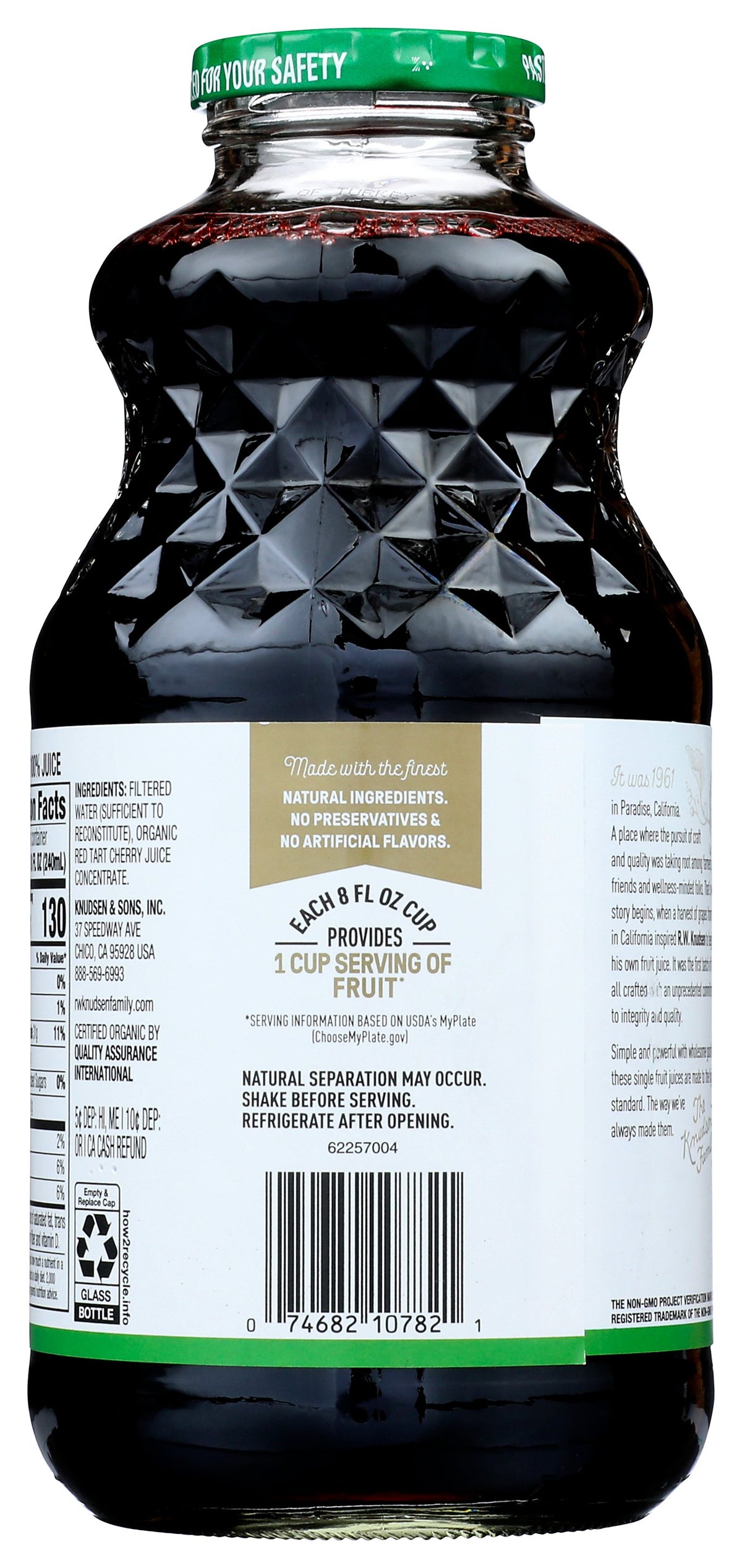 KNUDSEN JUICE JUST TART CHERRY ORG - Case of 6