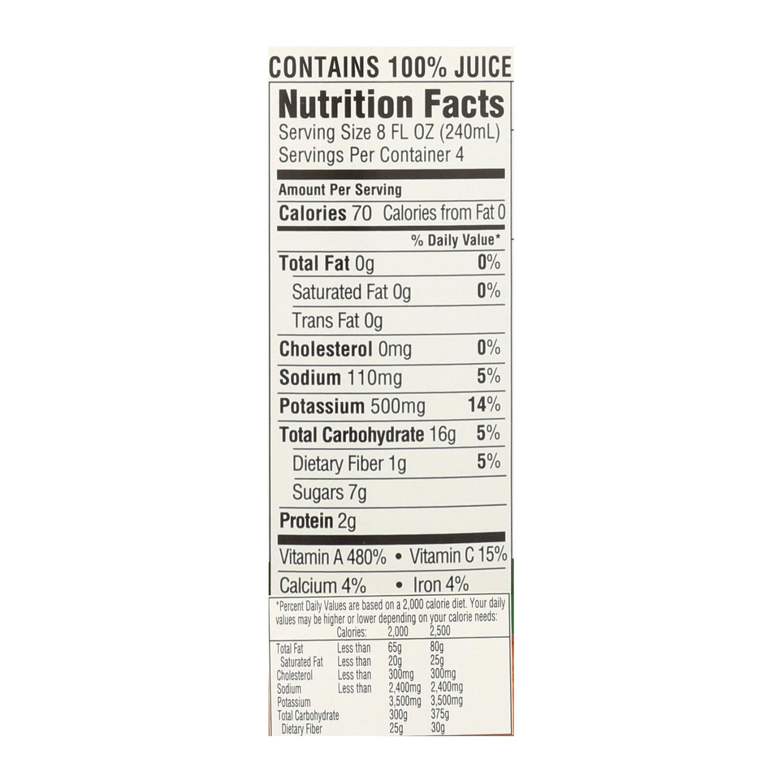 R.W. Knudsen Organic Juice, Carrot - Case of 6 - 32 FZ