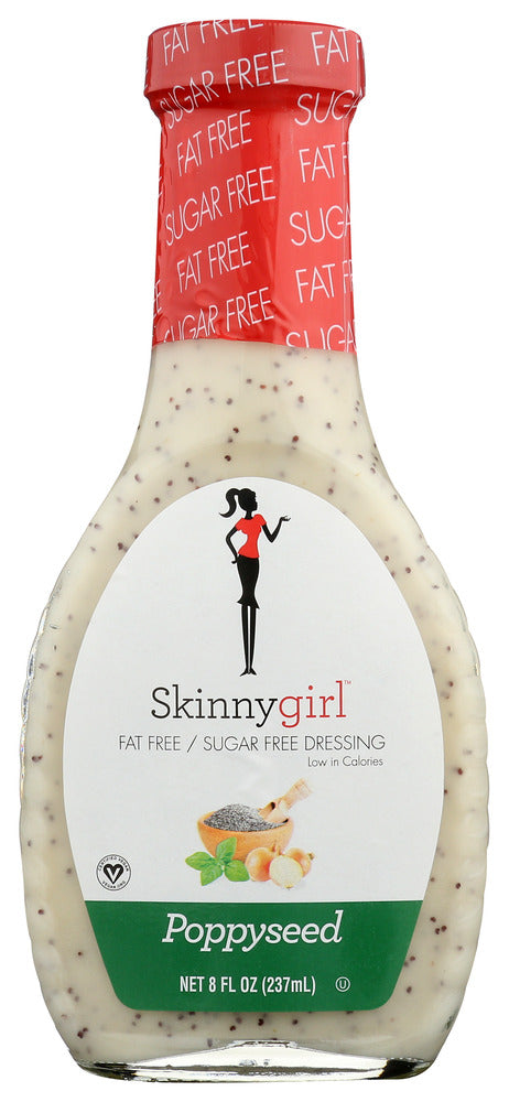 Skinny Girl Dressing Poppyseed Sugar Free Fat Free - Case of 12 - 8 oz