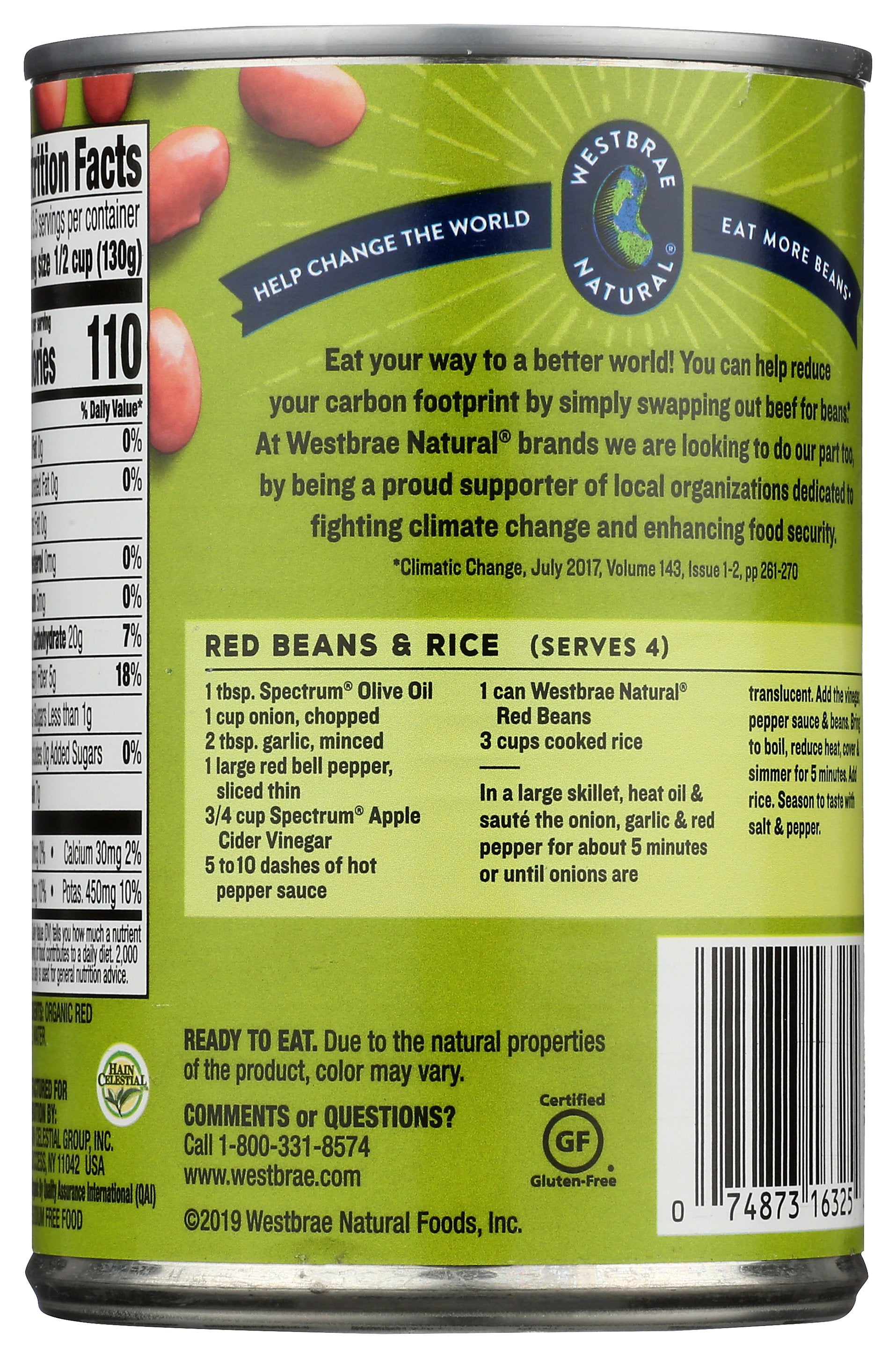 WESTBRAE BEAN RED FF ORG