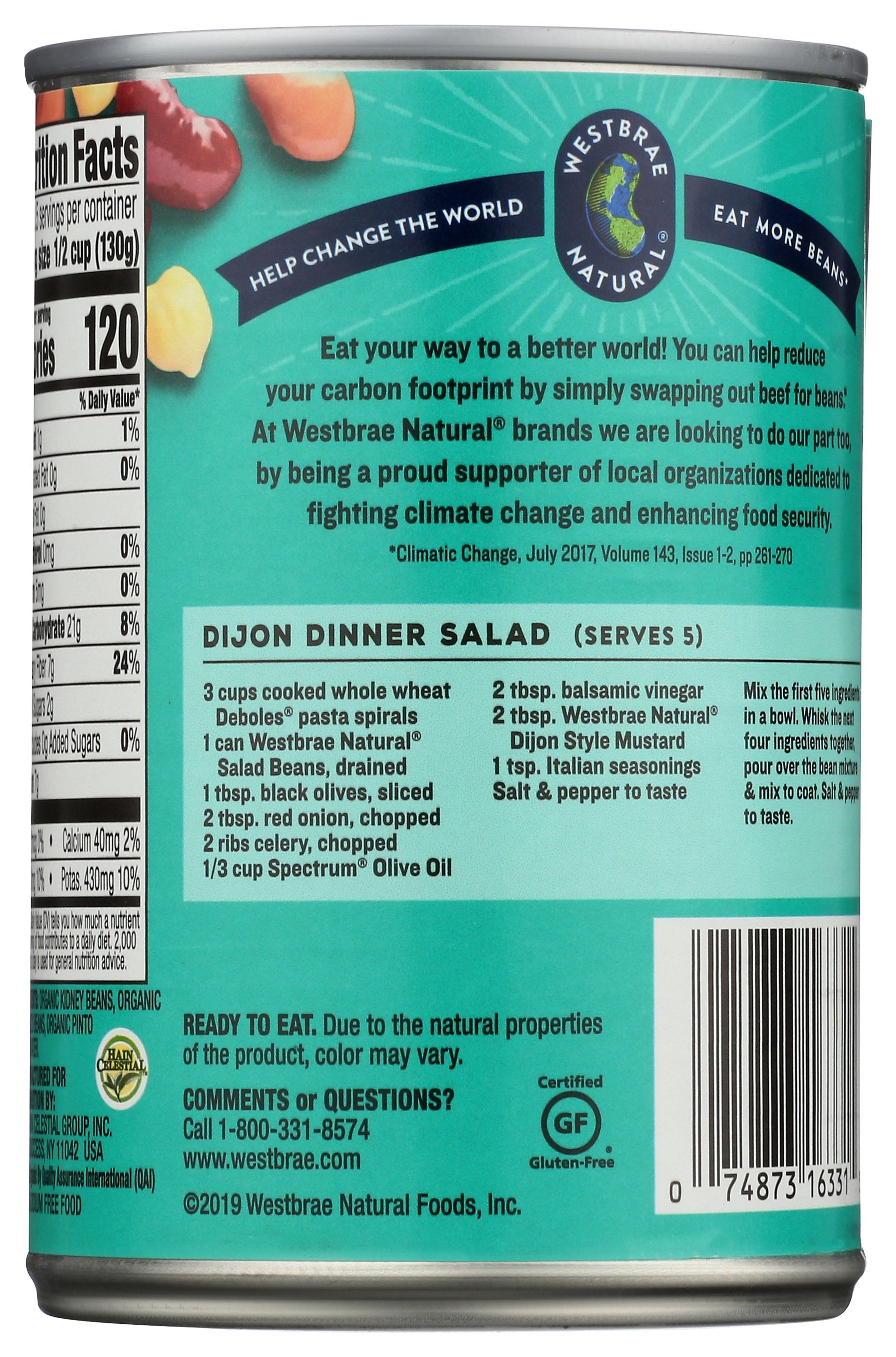 WESTBRAE BEAN SALAD LF ORG