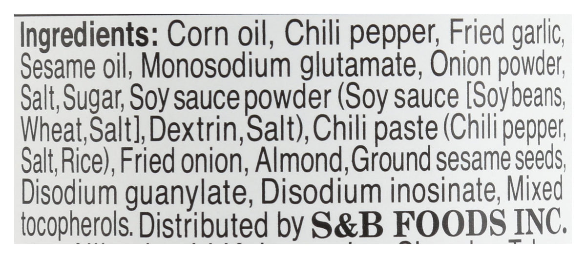S & B DRSG GARLIC CRNCH CHL OIL - Case of 6