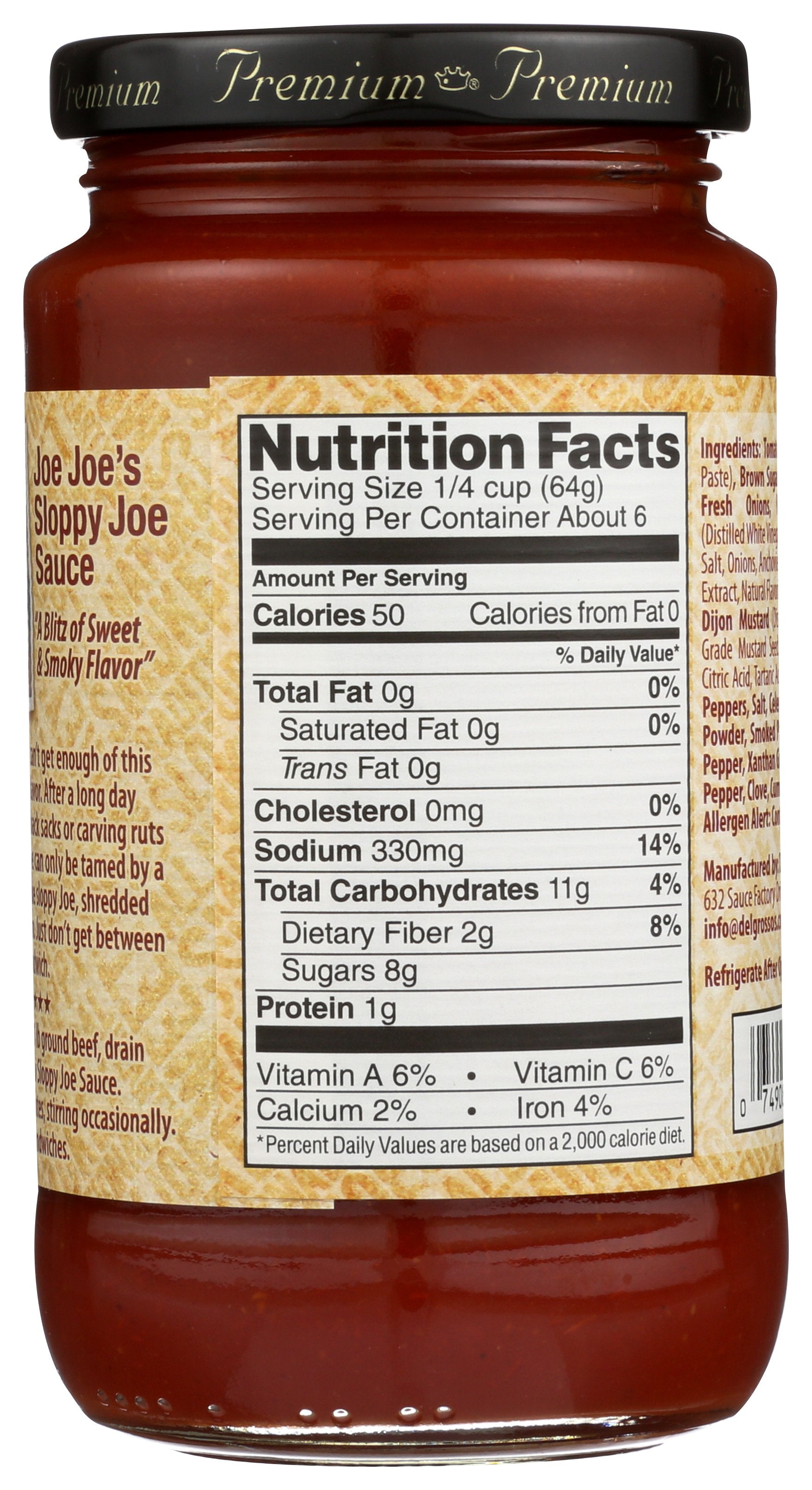 LA FAMIGLIA DELGROSSO SAUCE SLOPPY JOE JOES - Case of 12