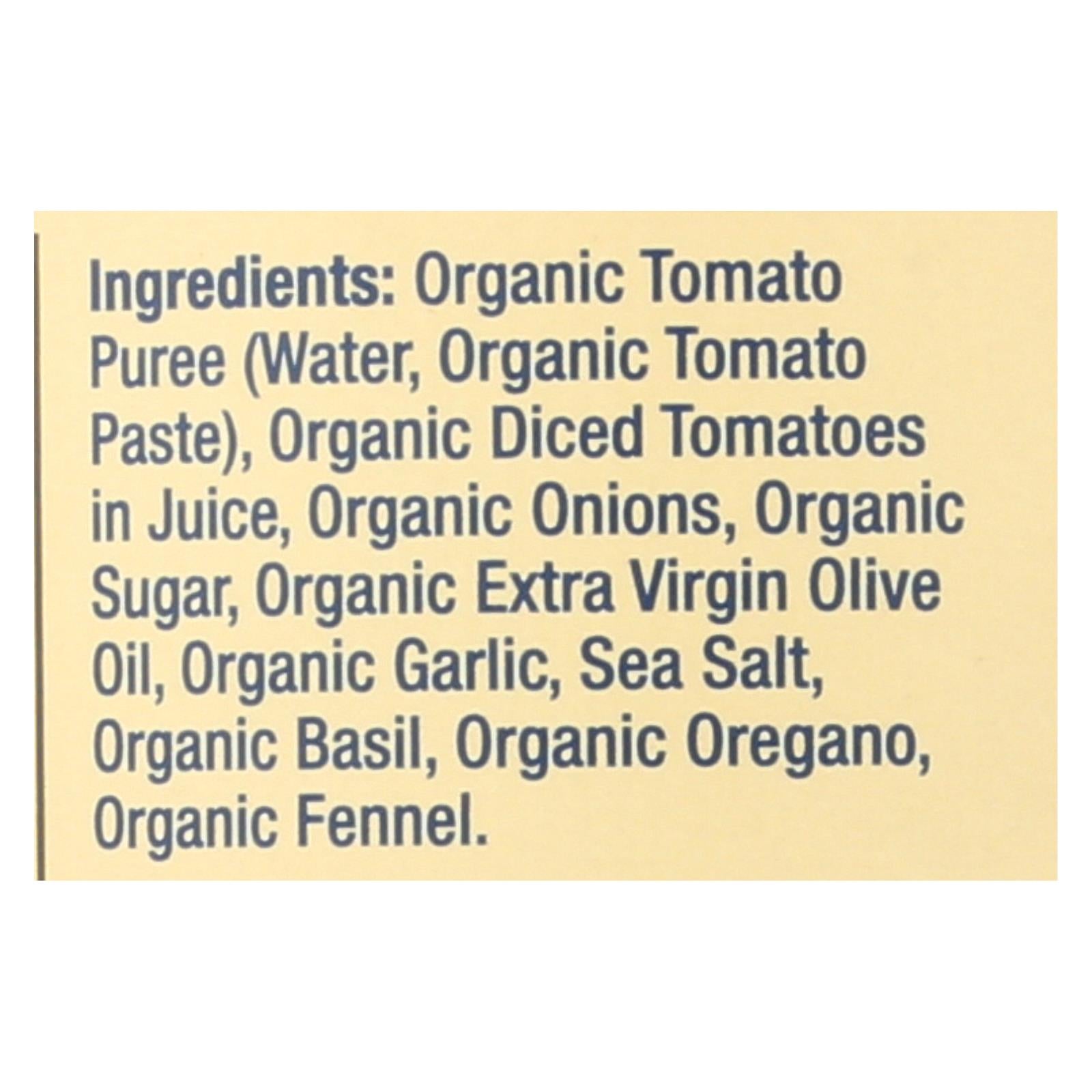 La Famiglia Del Grosso Organic Marinara Sauce  - Case of 12 - 24 OZ