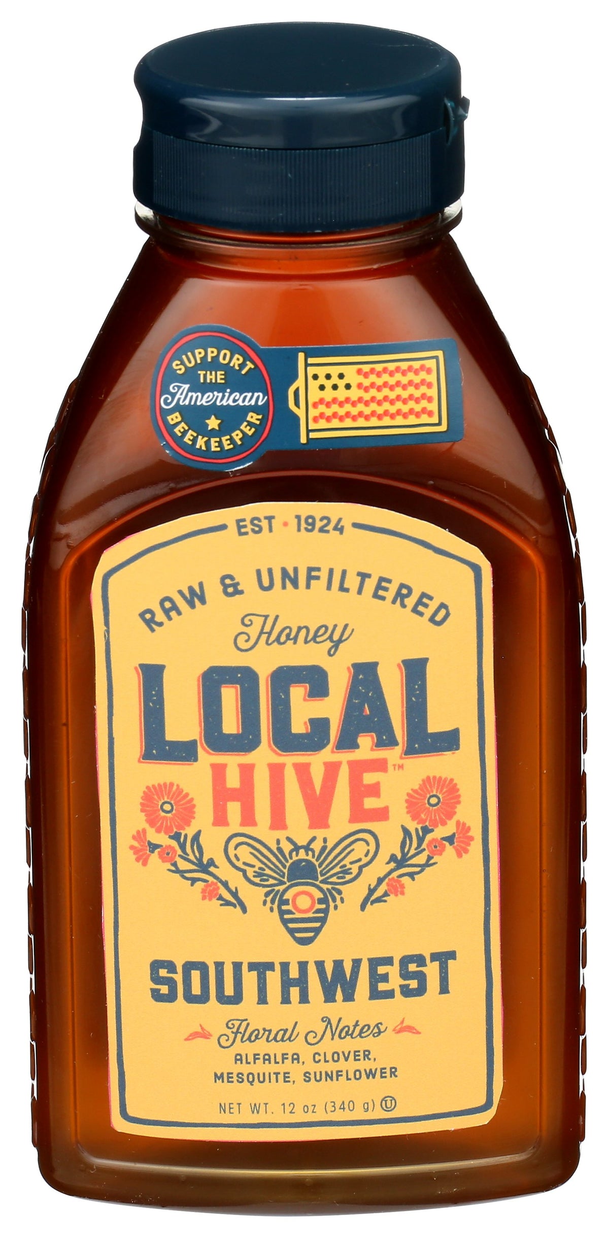 LOCAL HIVE HONEY RAW SOUTHWEST - Case of 6 [RAW & UNFILTERED HONEY - 12 OZ]