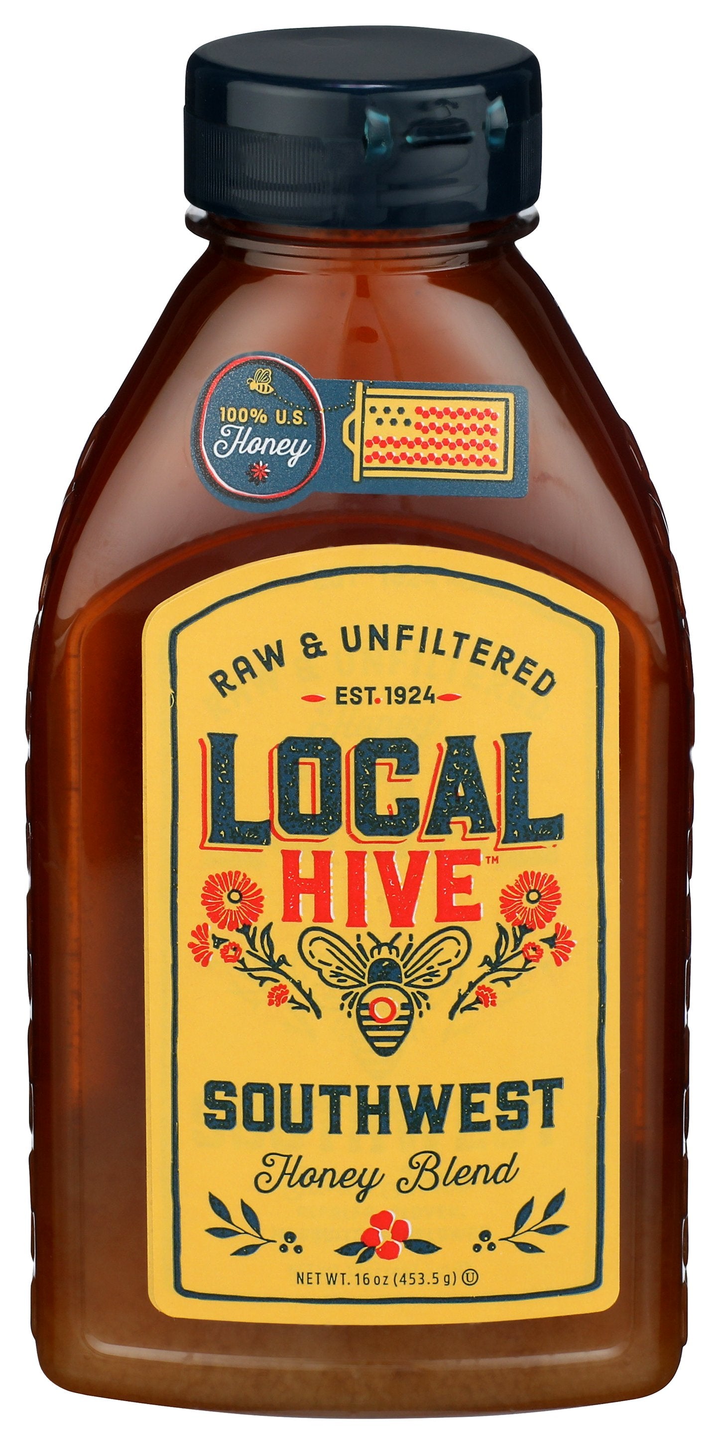 LOCAL HIVE HONEY RAW SOUTHWEST - Case of 6 [RAW & UNFILTERED HONEY - 16 OZ]