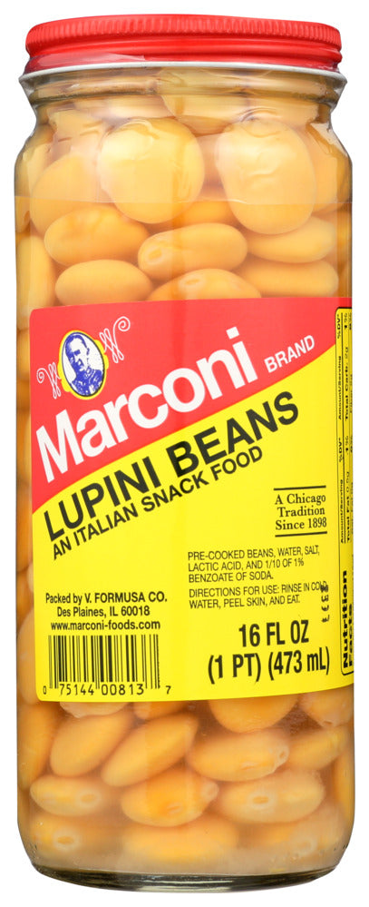 Marconi Lupini Beans - Case of 12 - 16 OZ