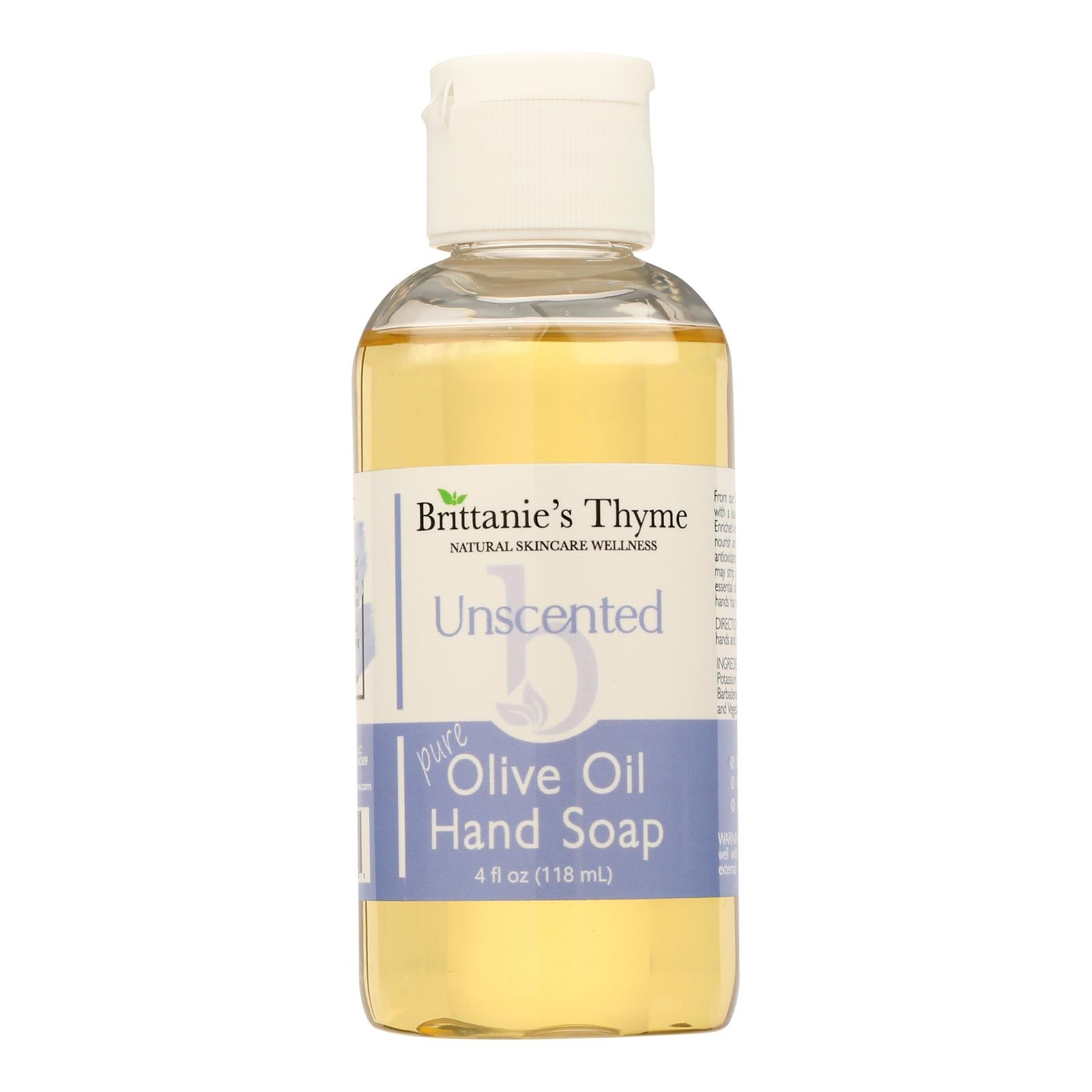 Brittanie's Thyme - Hand Soap Liquid Unscented - 1 Each-4 FZ