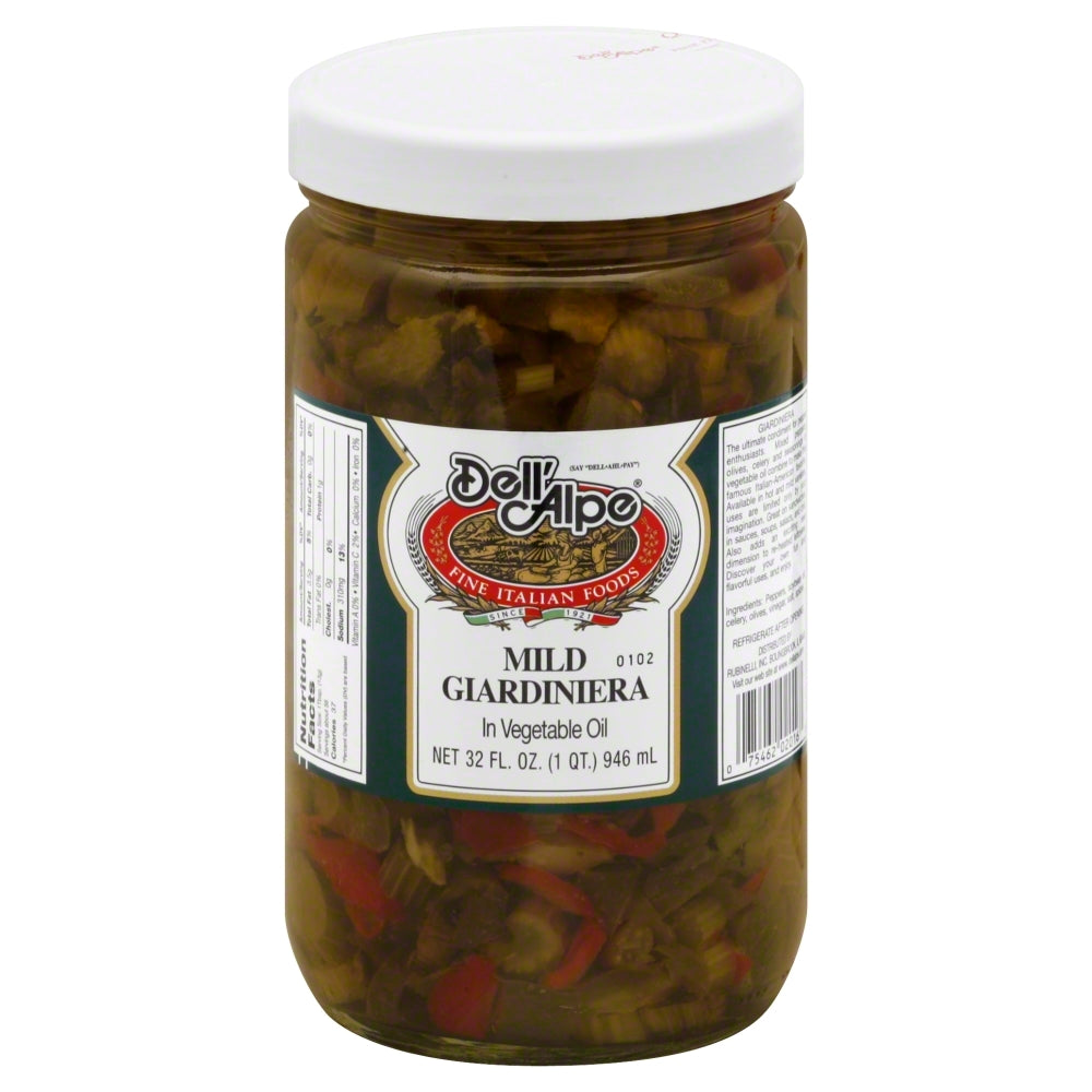 Dell Alpe Mild Giardiniera In Vegetable Oil - Case of 6 - 32 fl oz
