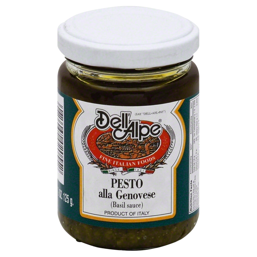 Dell Alpe Sauce Pesto Genovese - Case of 12 - 4.75 OZ