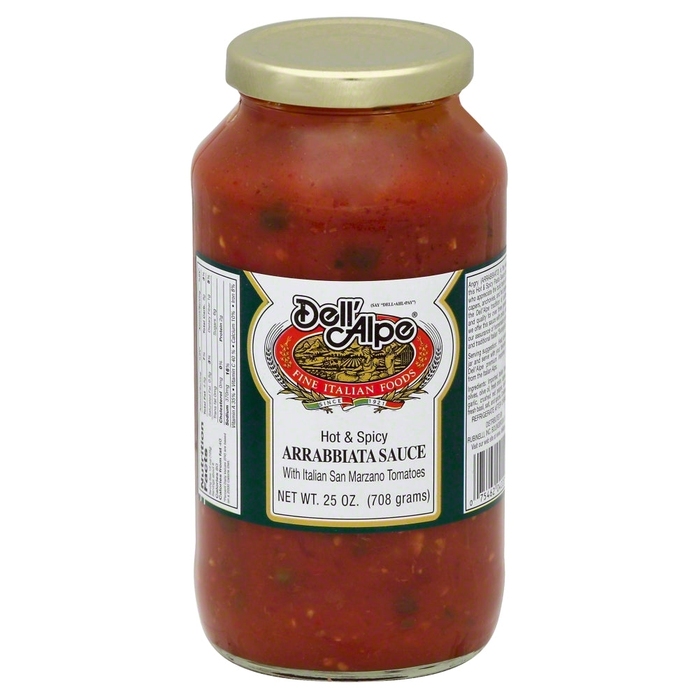 Dell Alpe Pasta Sauce Arrabbiata - Case of 6 - 25 oz