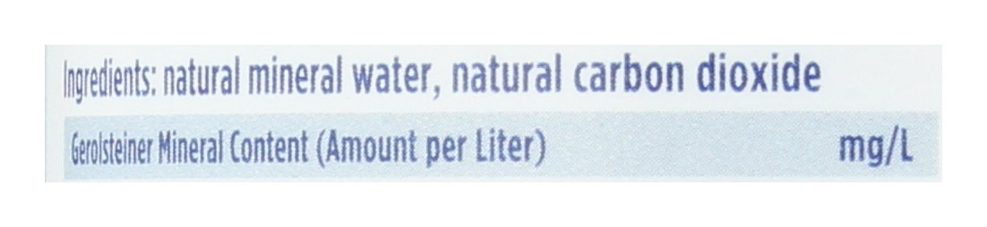 GEROLSTEINER WATER MINERAL SPRKL - Case of 15