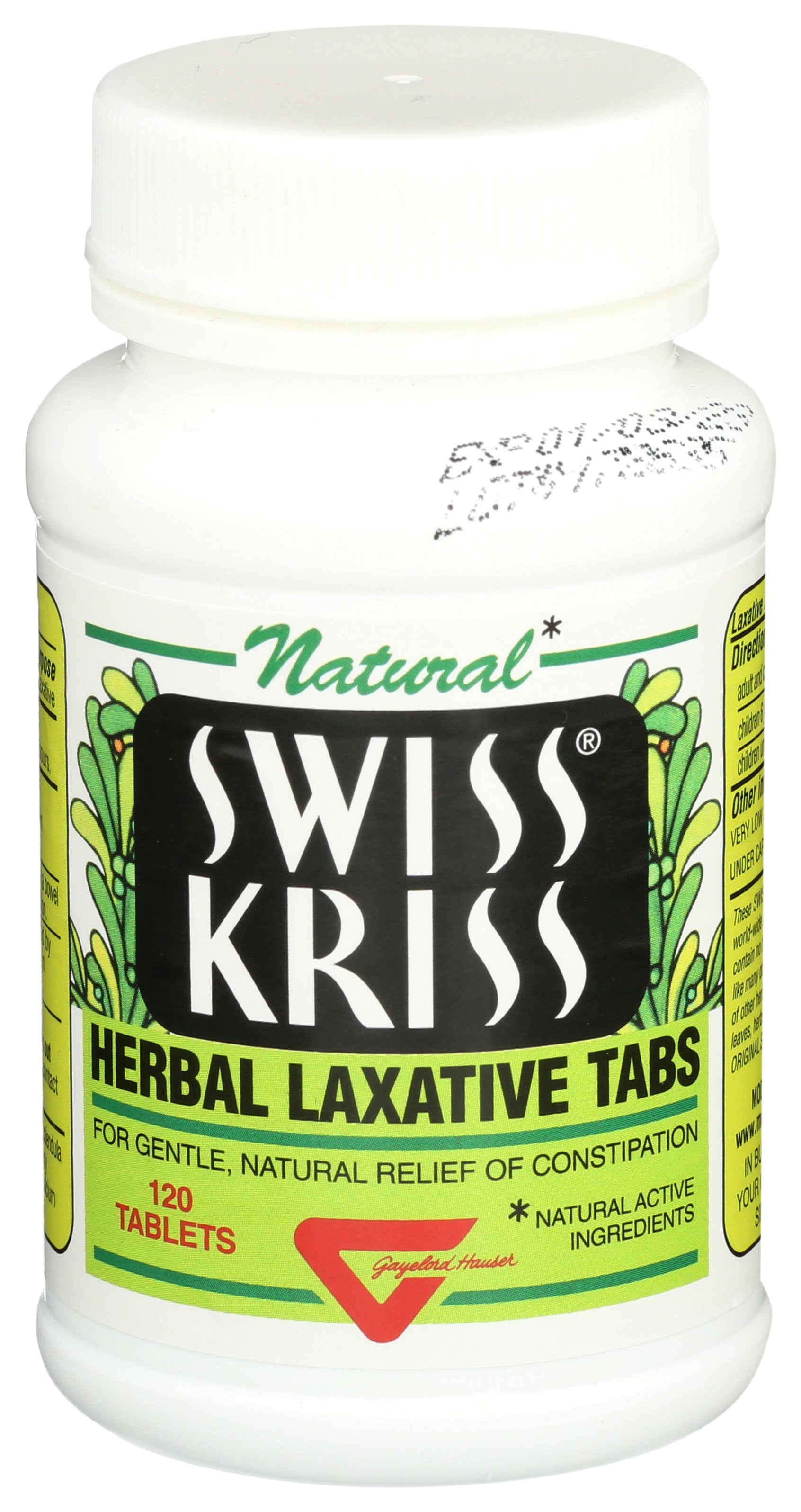 SWISS KRISS LAXATIVE HRBL - Case of 3 [HERBAL LAXATIVE TABS - 120 TB]