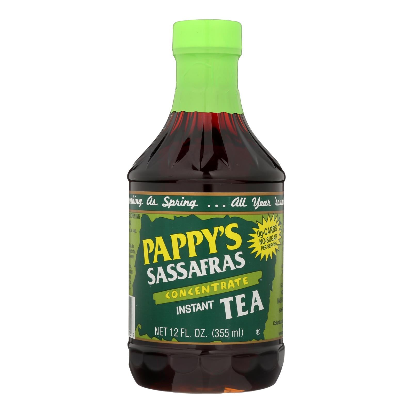 Pappy's, Sassafras Concentrate Instant Tea - Case of 6 - 12 FZ