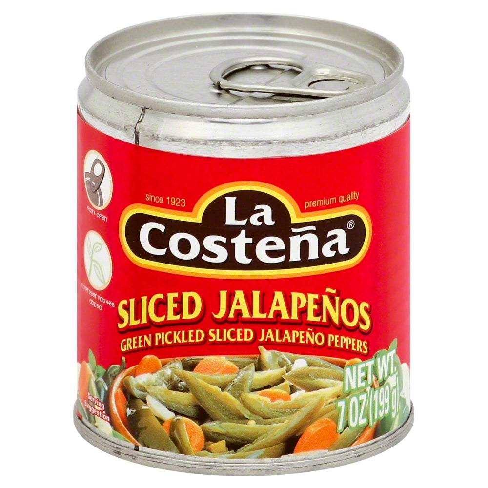 La Costeña Sliced Jalapeños - Case of 24 - 7 oz