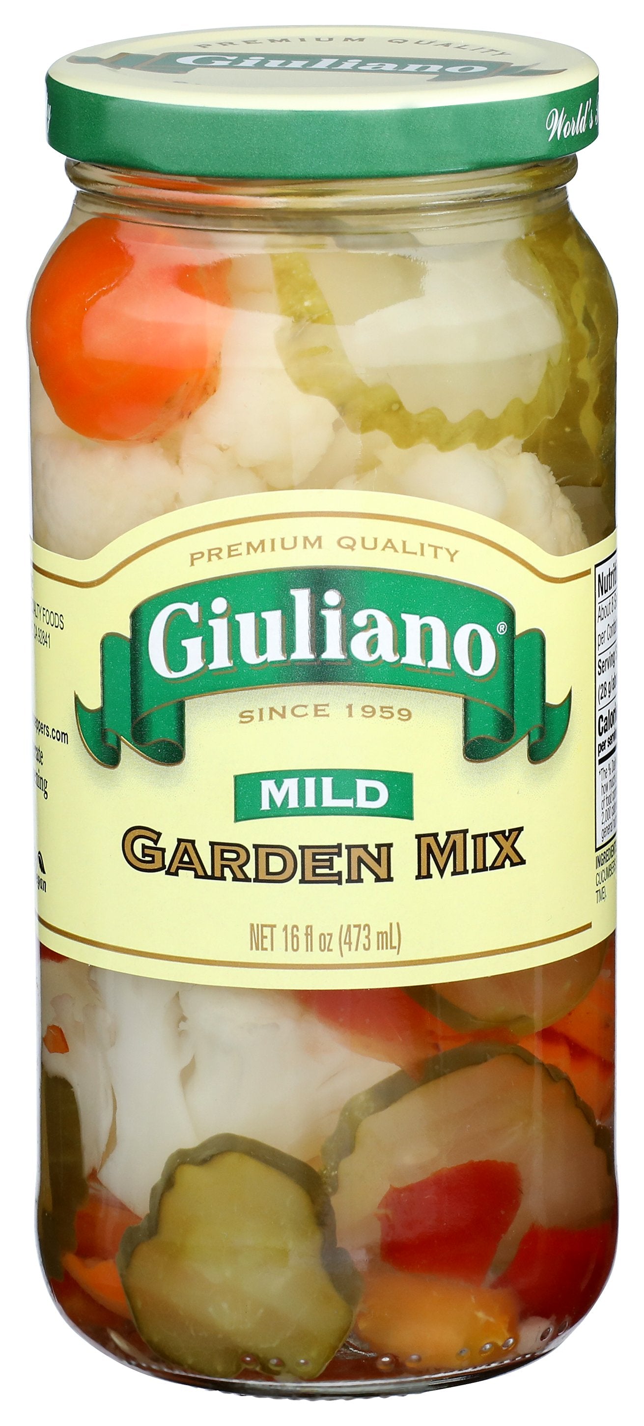 GIULIANO VEG MIX GARDEN MILD - Case of 6
