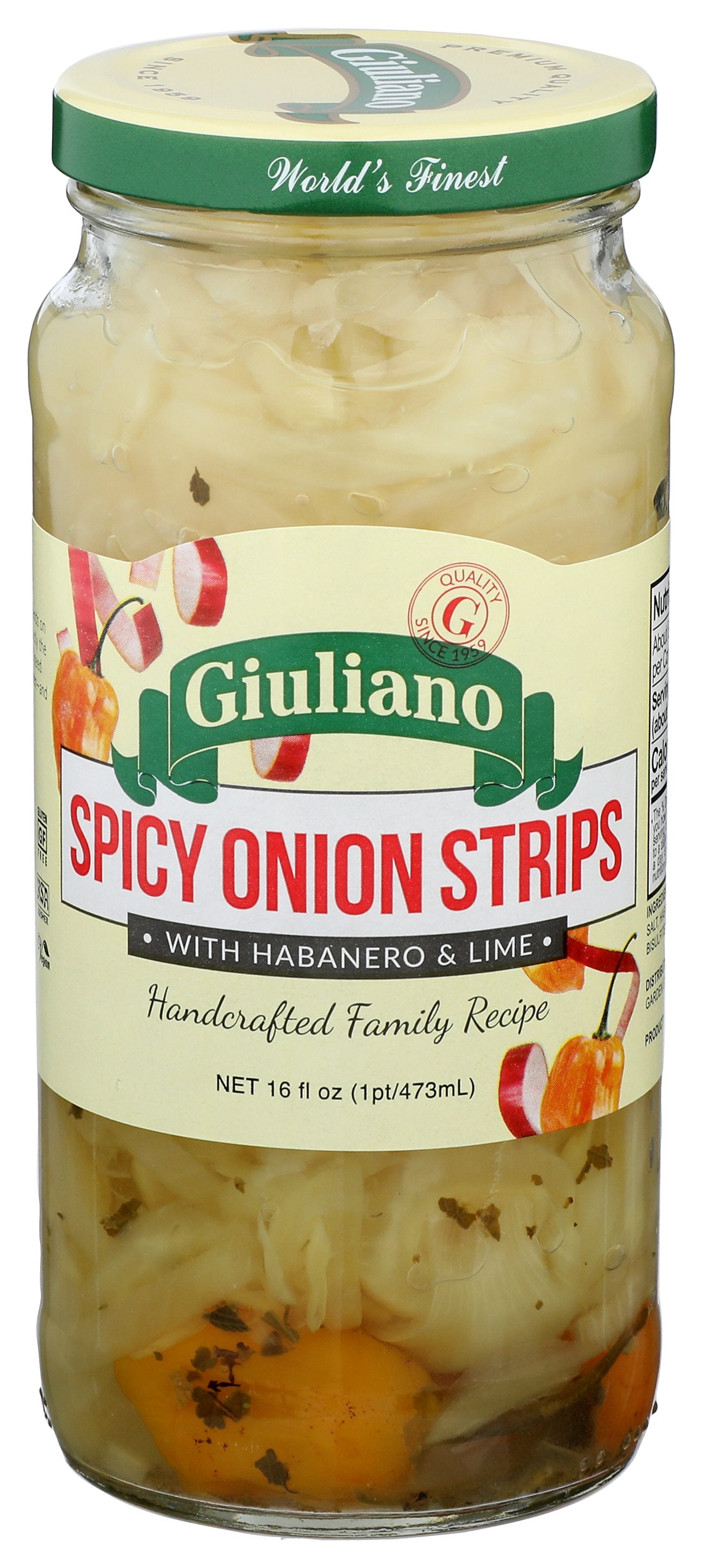 GIULIANO ONION STRIPS SPICY - Case of 6