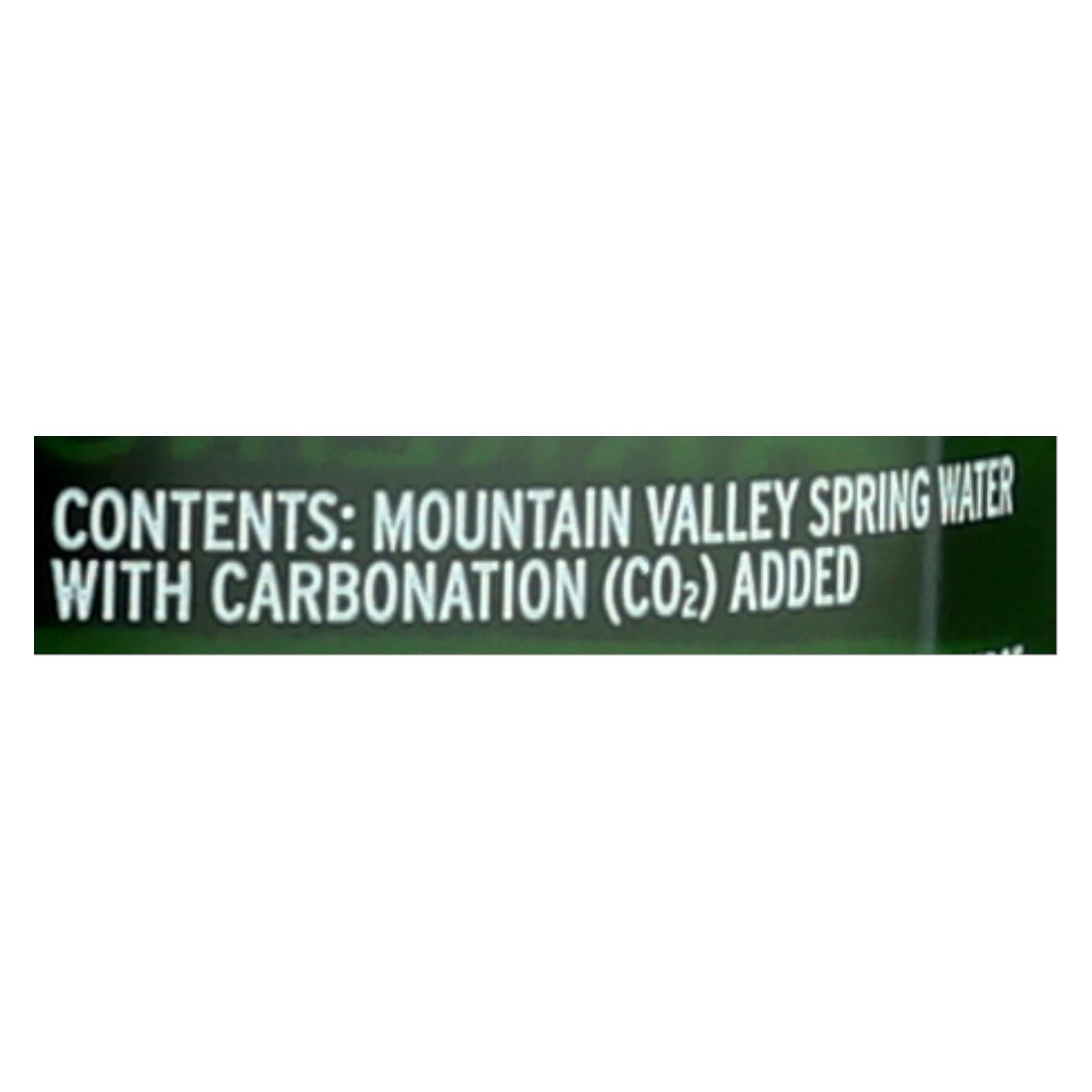 The Mountain Valley Blackberry Pomegranate Sparkling Spring Water  - Case of 12 - 1 LTR