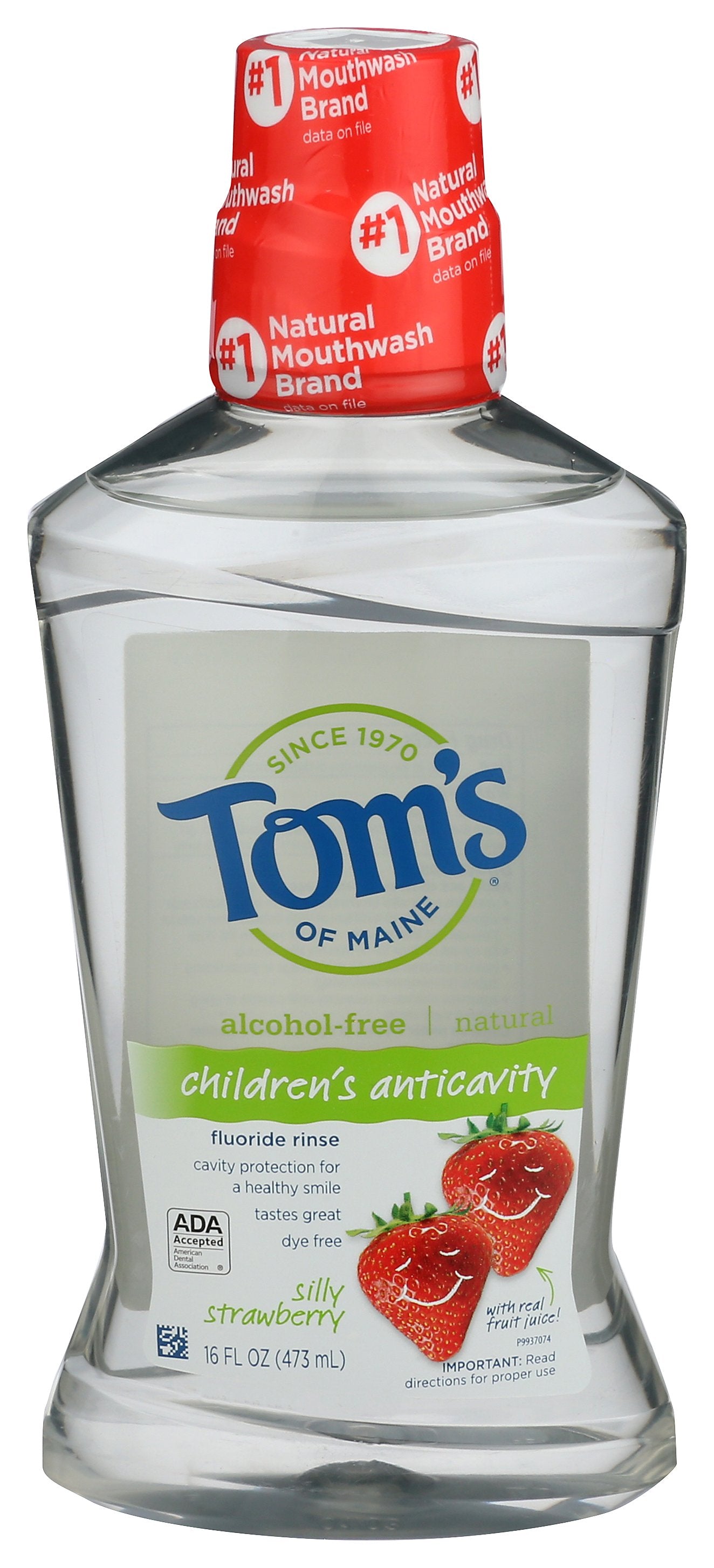 TOMS OF MAINE RINSE FLRD CHILD STRWBRY - Case of 3