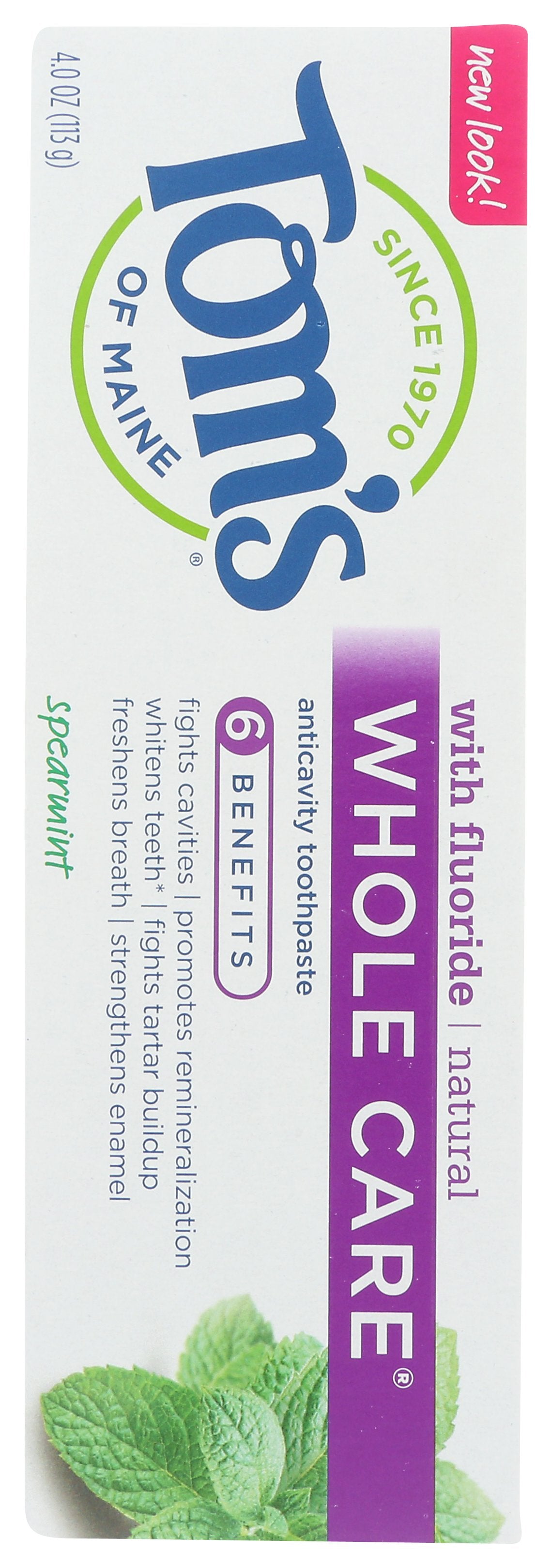 TOMS OF MAINE TTHPASTE WHL CARE SPRMNT