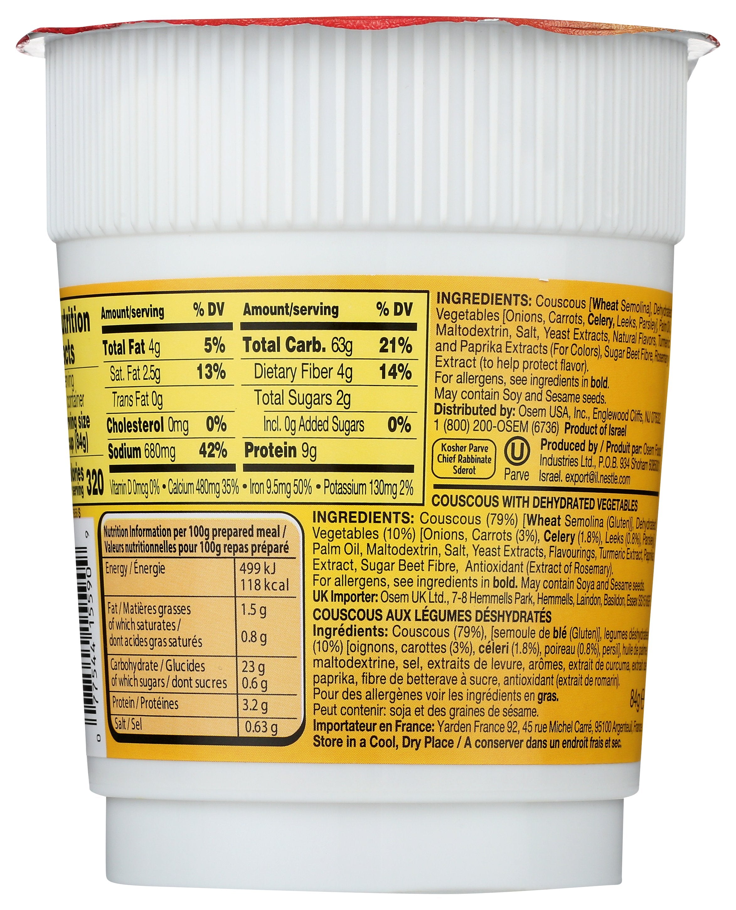OSEM COUSCOUS VGTBLE - Case of 12