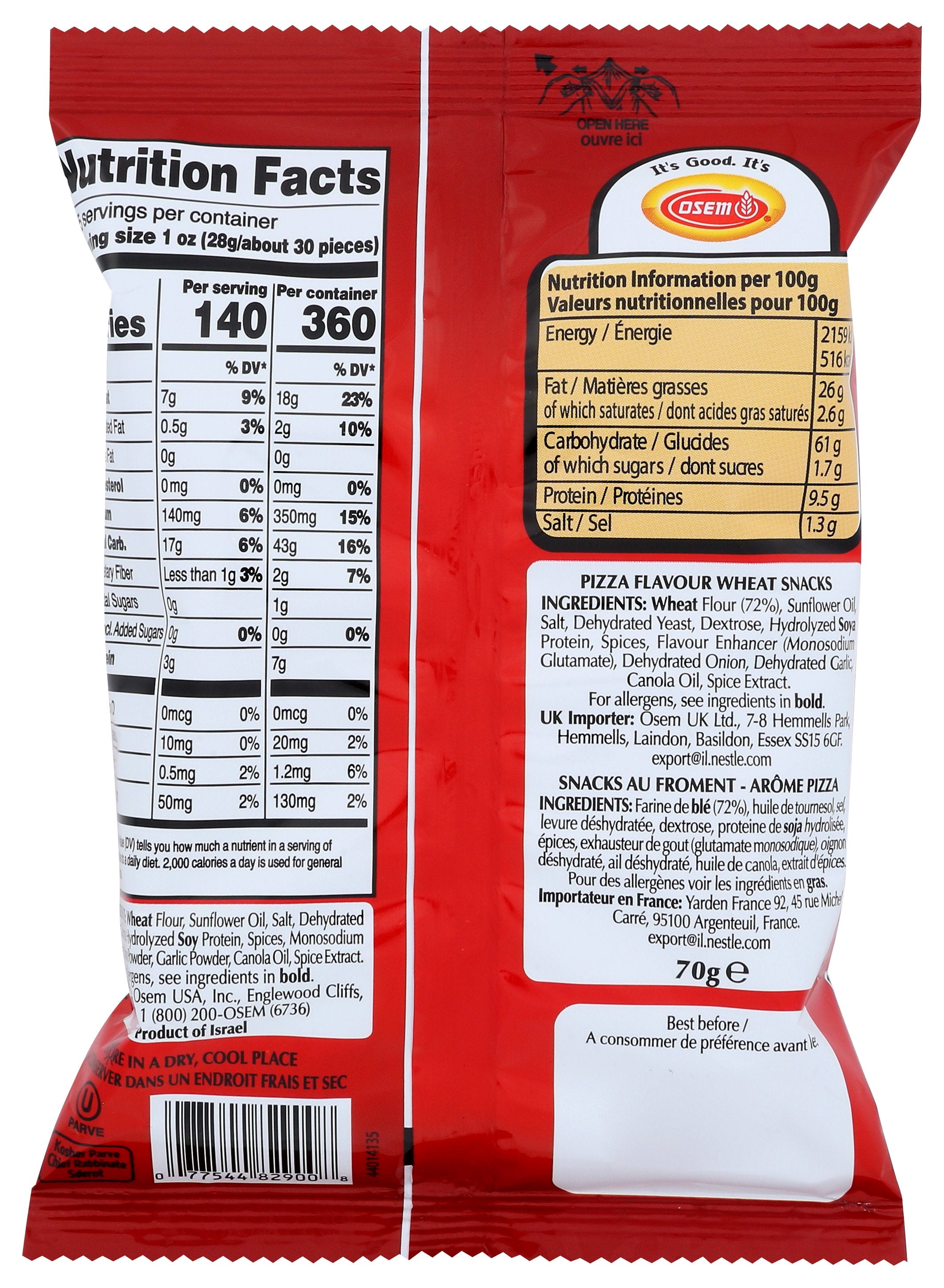 OSEM BISSLI PIZZA - Case of 24