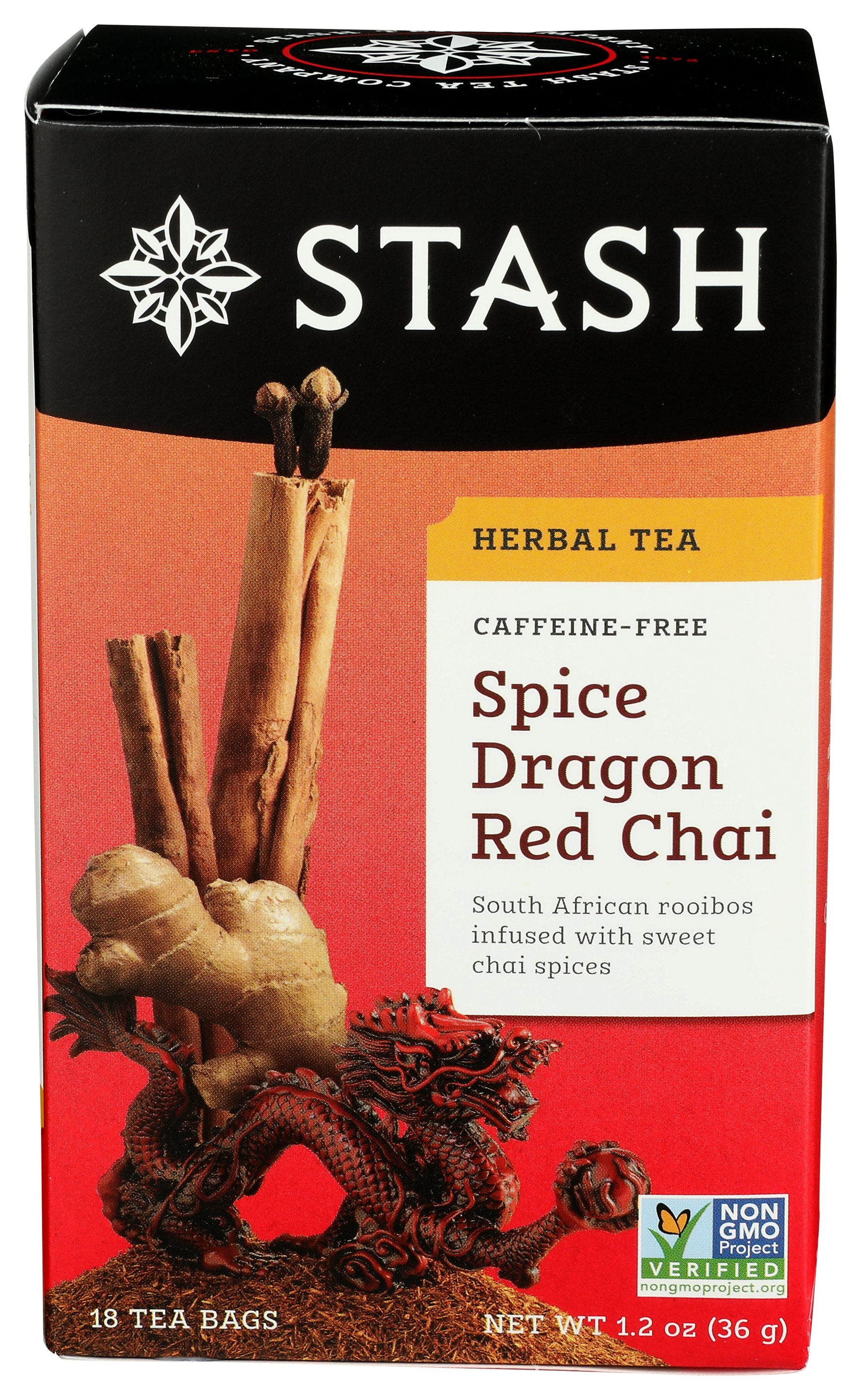 STASH TEA TEA DECAF CHAI RED SPICE - Case of 6