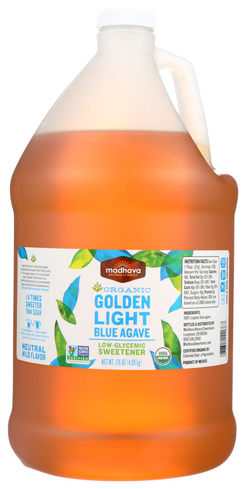 Madhav Organic  Golden Light Blue Agave - Case of 1 - 176 OZ