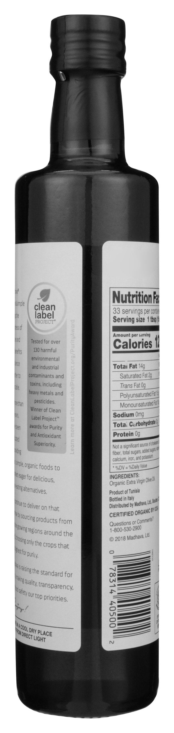 MADHAVA OIL OLIVE XTRA VRGN ORG - Case of 6