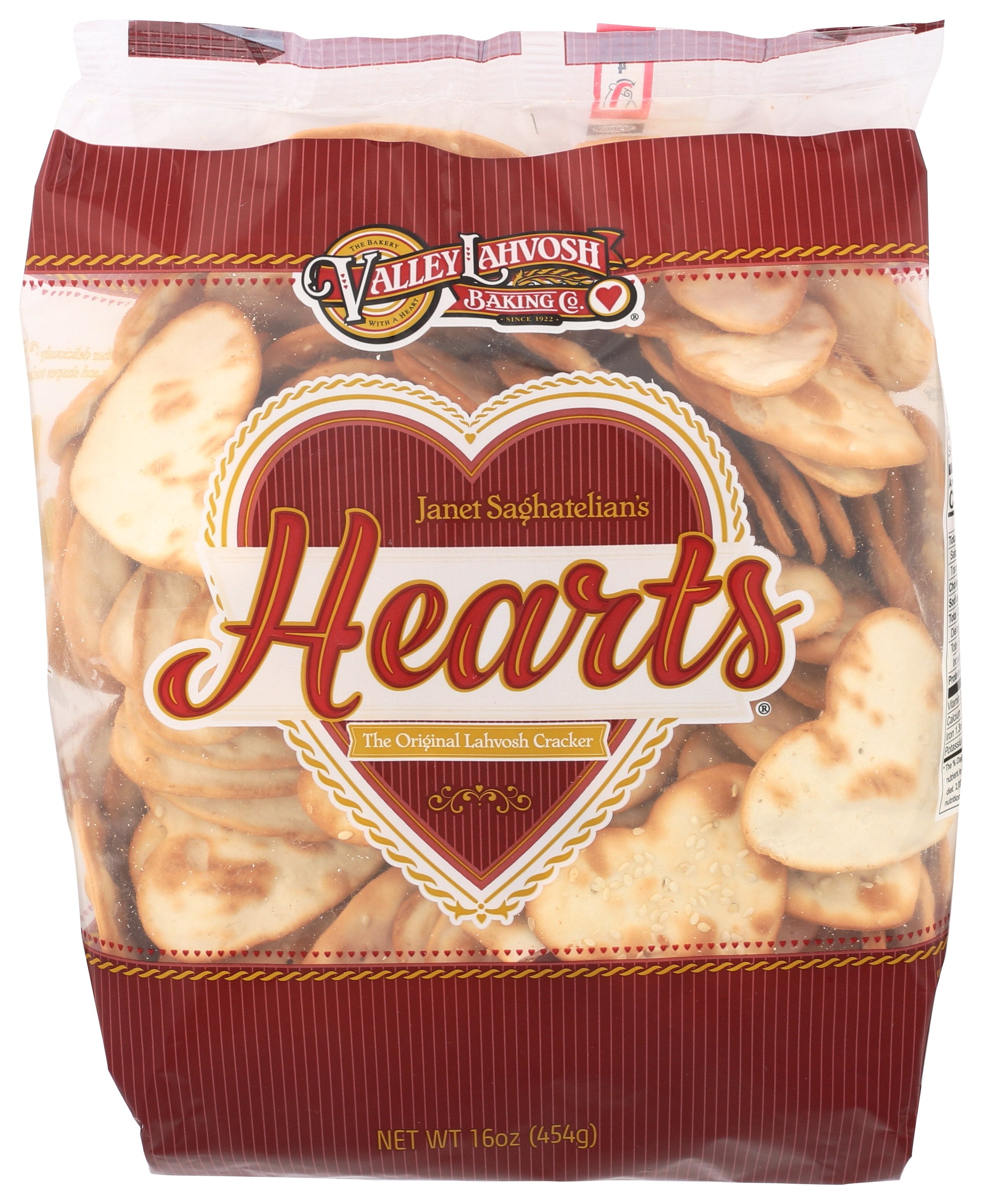 VALLEY LAHVOSH CRACKER HEART ORGNL - Case of 10