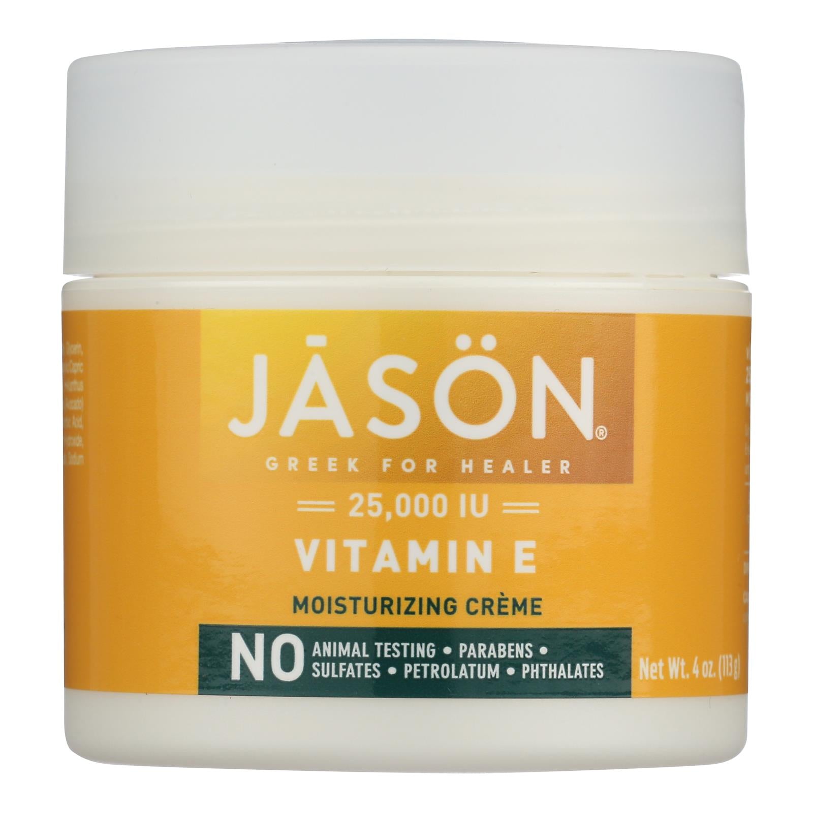 Jason Moisturizing Creme Vitamin E Age Renewal Fragrance Free - 25000 Iu - 4 Oz
