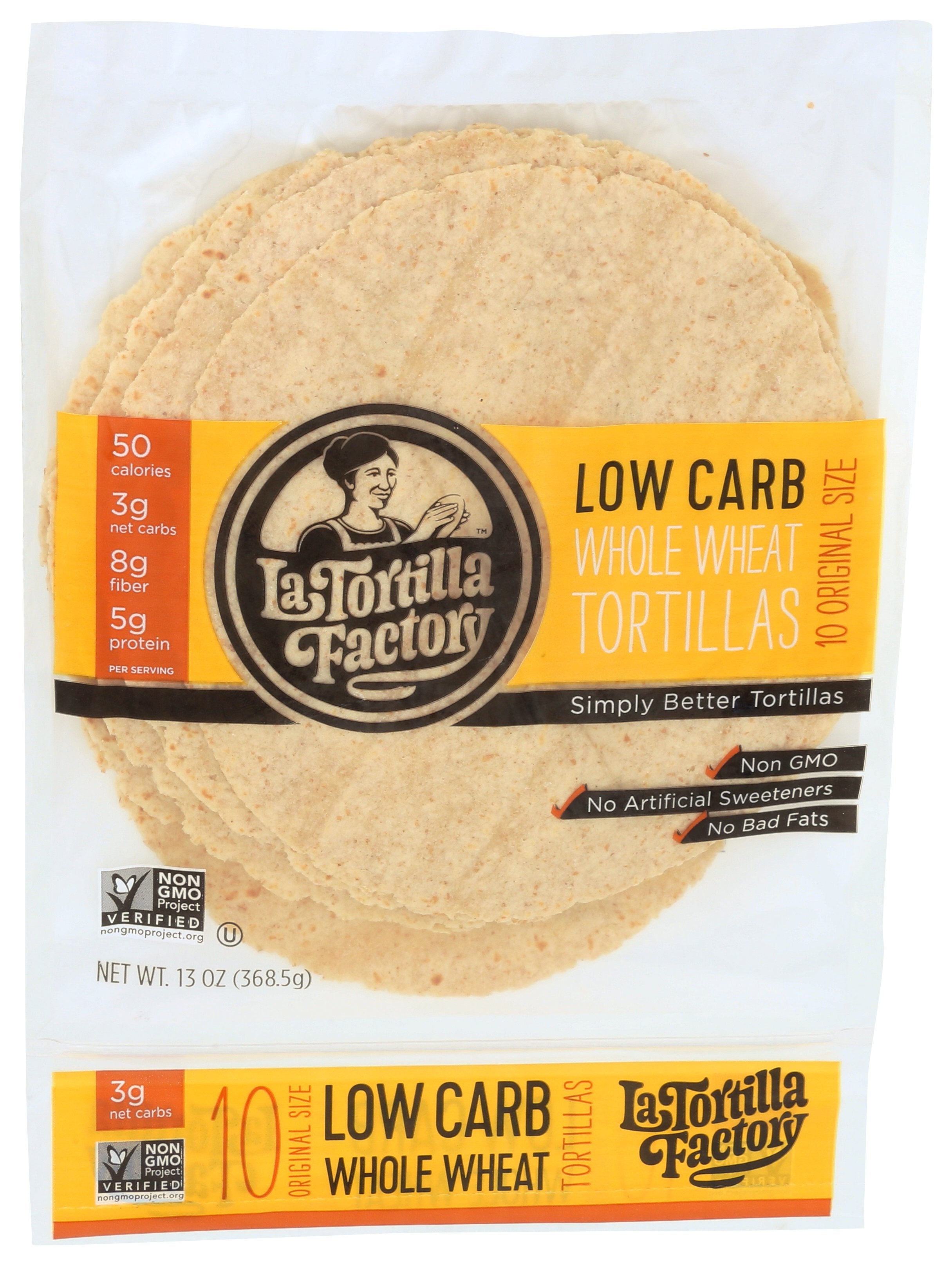 LA TORTILLA FACTORY TORTILLA FLOUR WWHT 7IN - Case of 10
