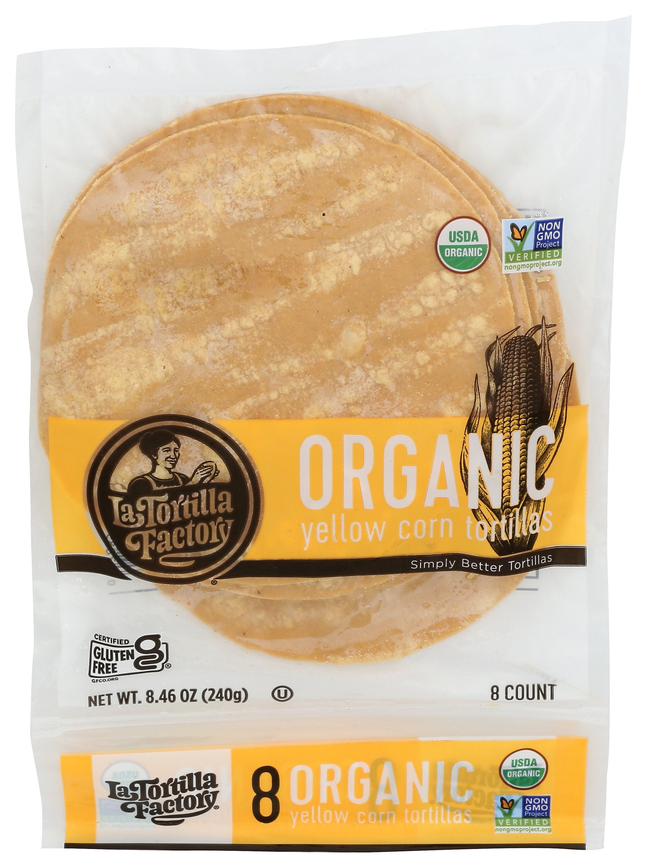 LA TORTILLA FACTORY TORTILLA CORN YLLW 8CT OR - Case of 10