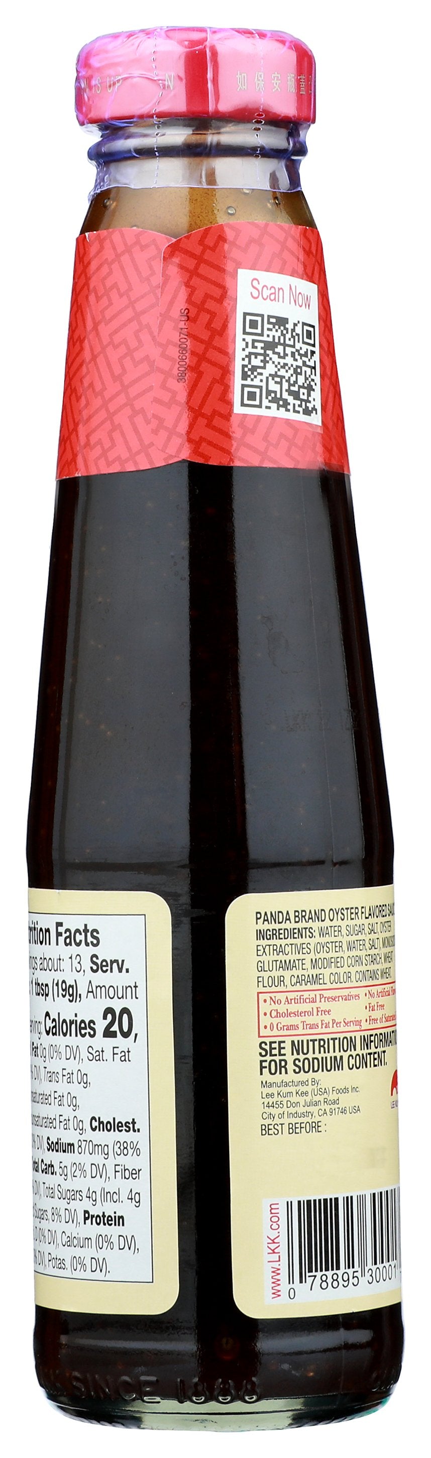 LEE KUM KEE PANDA SAUCE OYSTER - Case of 12 [LEE KUM KEE - OYSTER FLAVORED SAUCE - 9 OUNCE - 9 OZ]